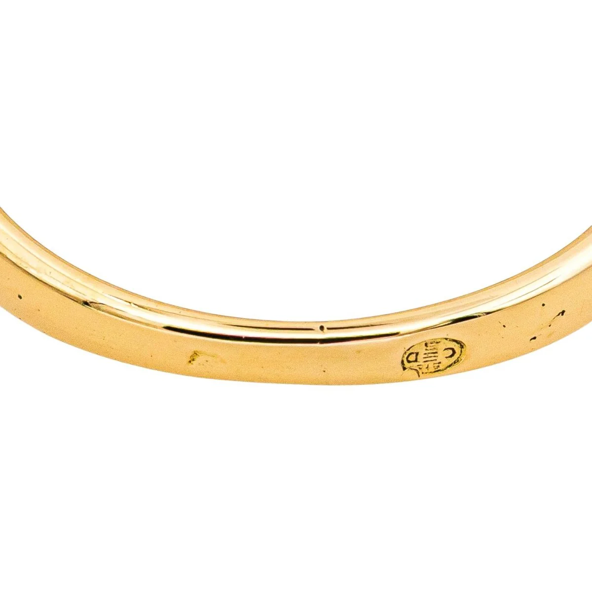 Bague Entourage en or jaune, saphir et diamants - Image 7