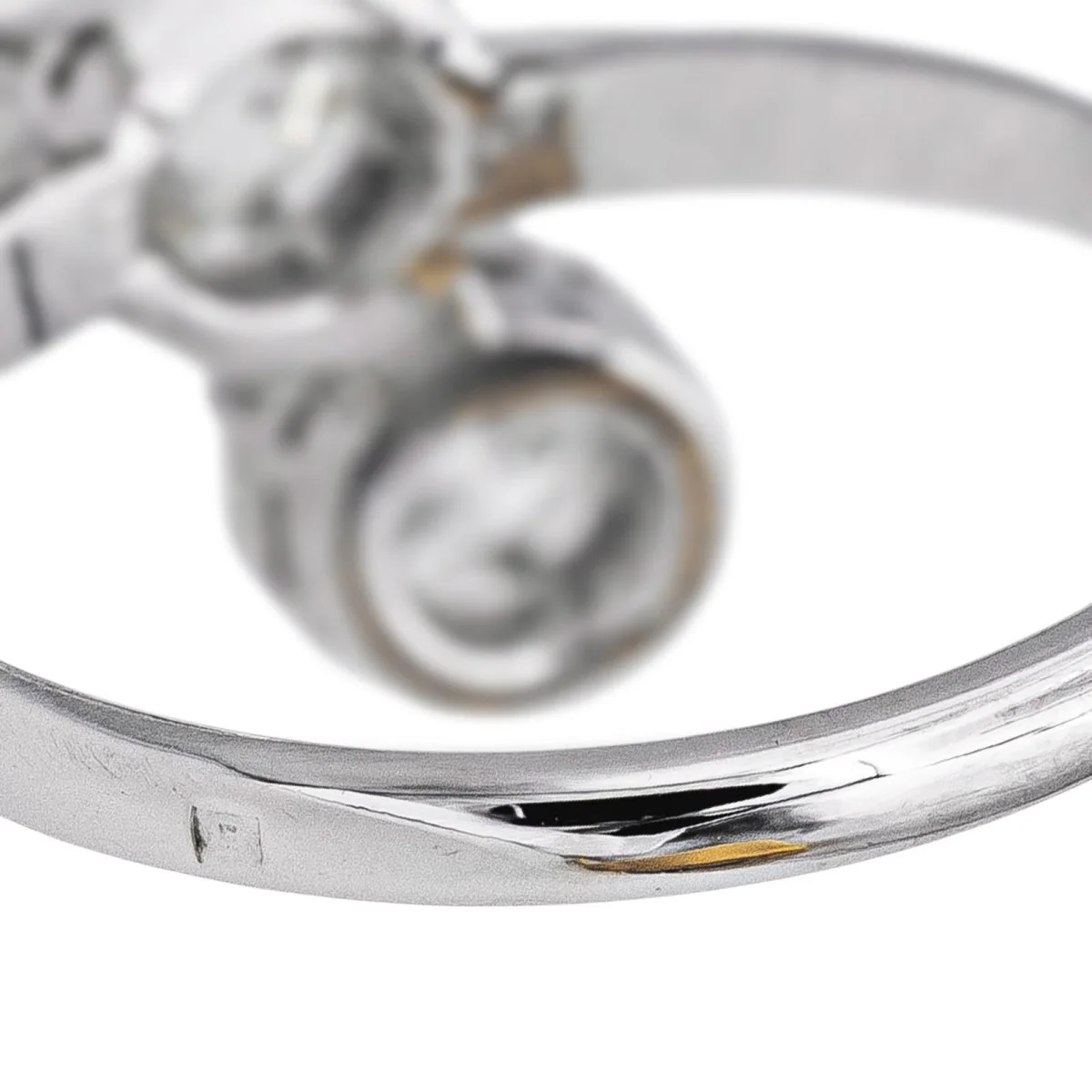 Bague Trilogie en platine et diamants - Image 7