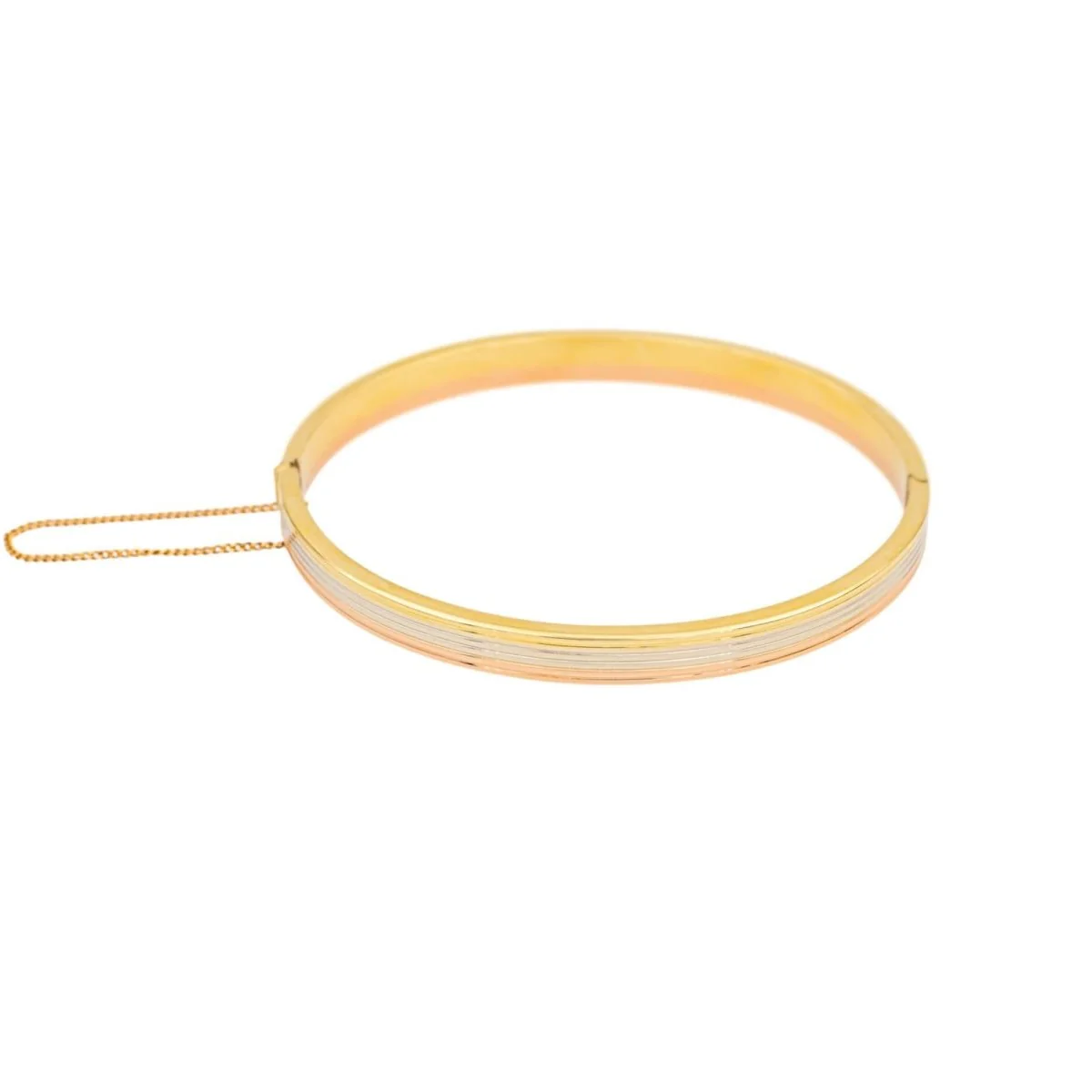 Bracelet Jonc en or jaune, or blanc et or rose
