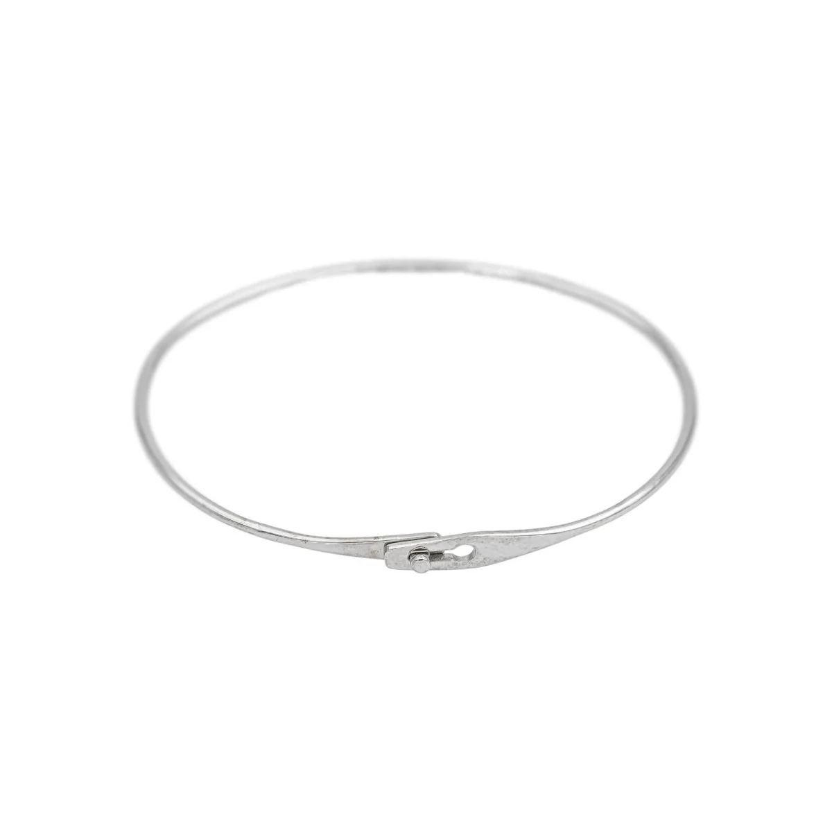 Bracelet Jonc DINH VAN "Serrure" en or blanc