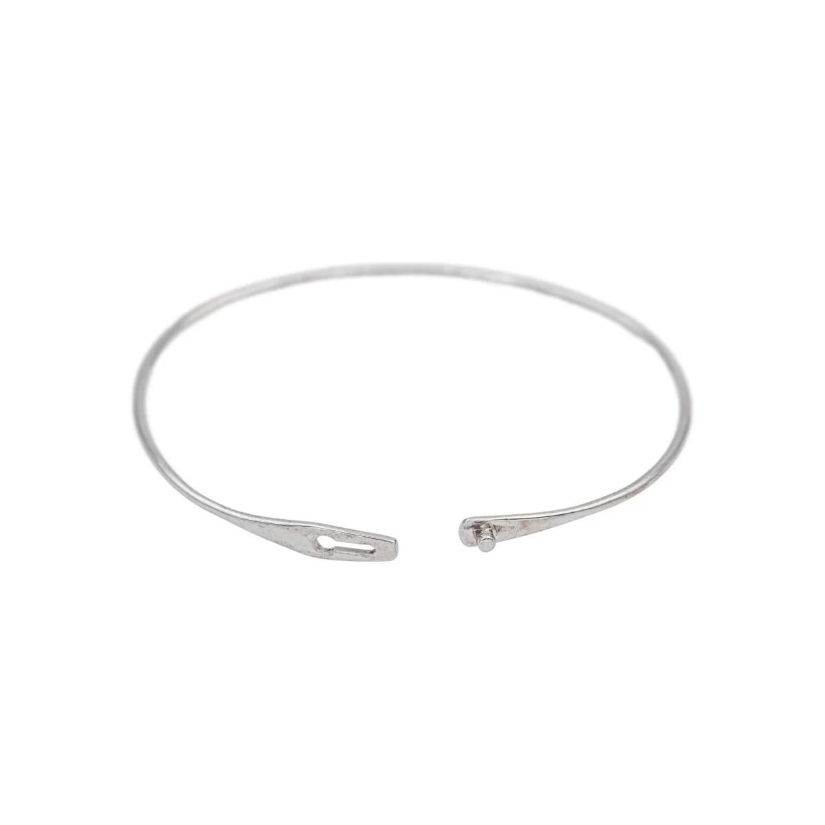 Bracelet Jonc DINH VAN "Serrure" en or blanc - Image 4