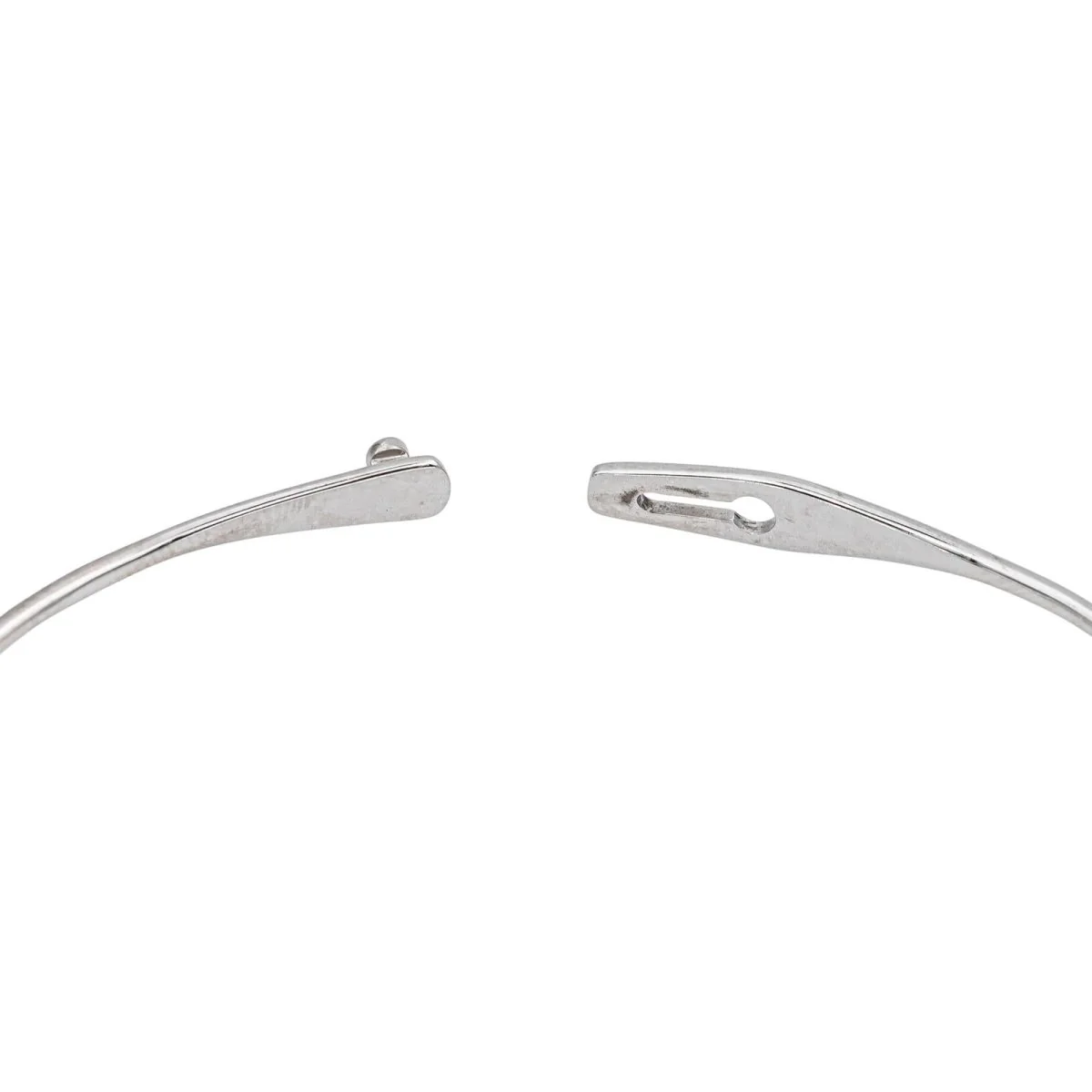 Bracelet Jonc DINH VAN "Serrure" en or blanc - Image 5