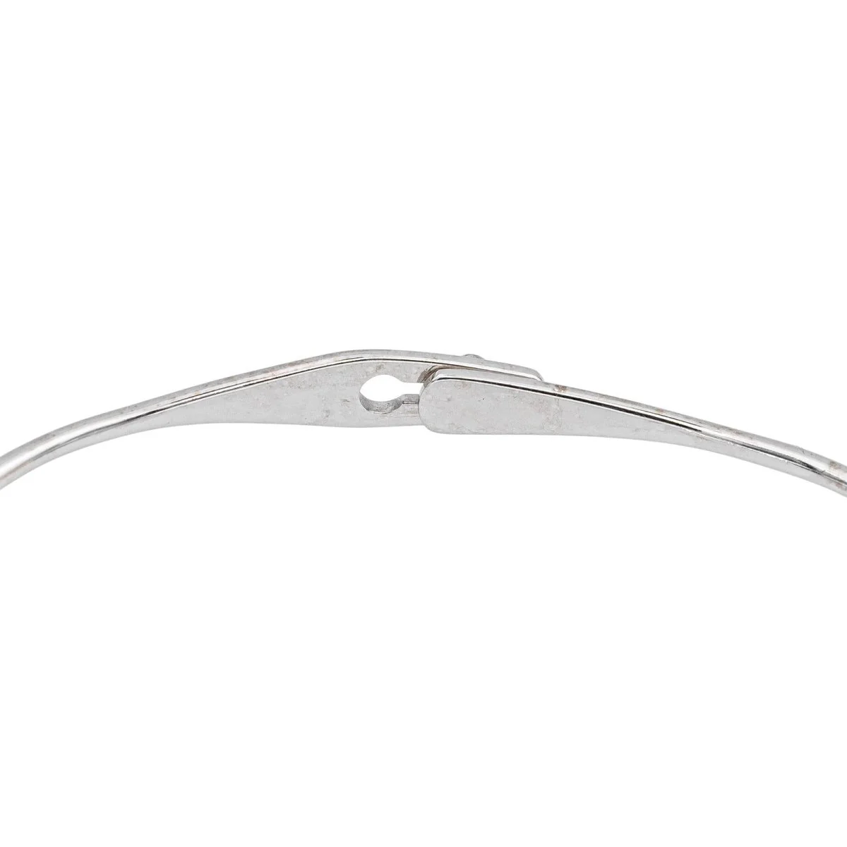 Bracelet Jonc DINH VAN "Serrure" en or blanc - Image 6