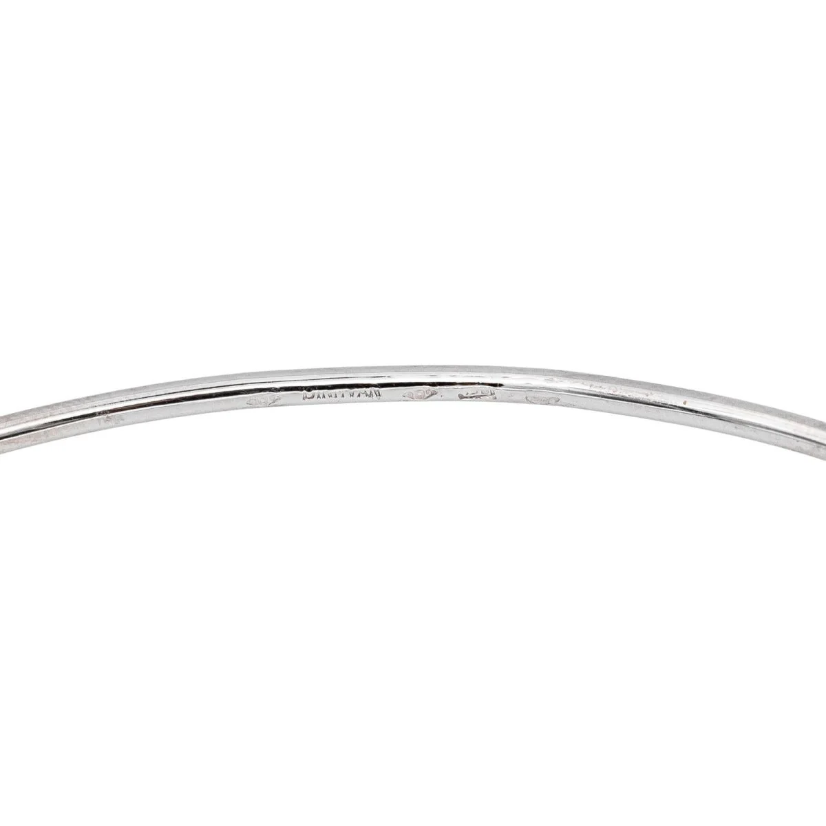 Bracelet Jonc DINH VAN "Serrure" en or blanc - Image 7