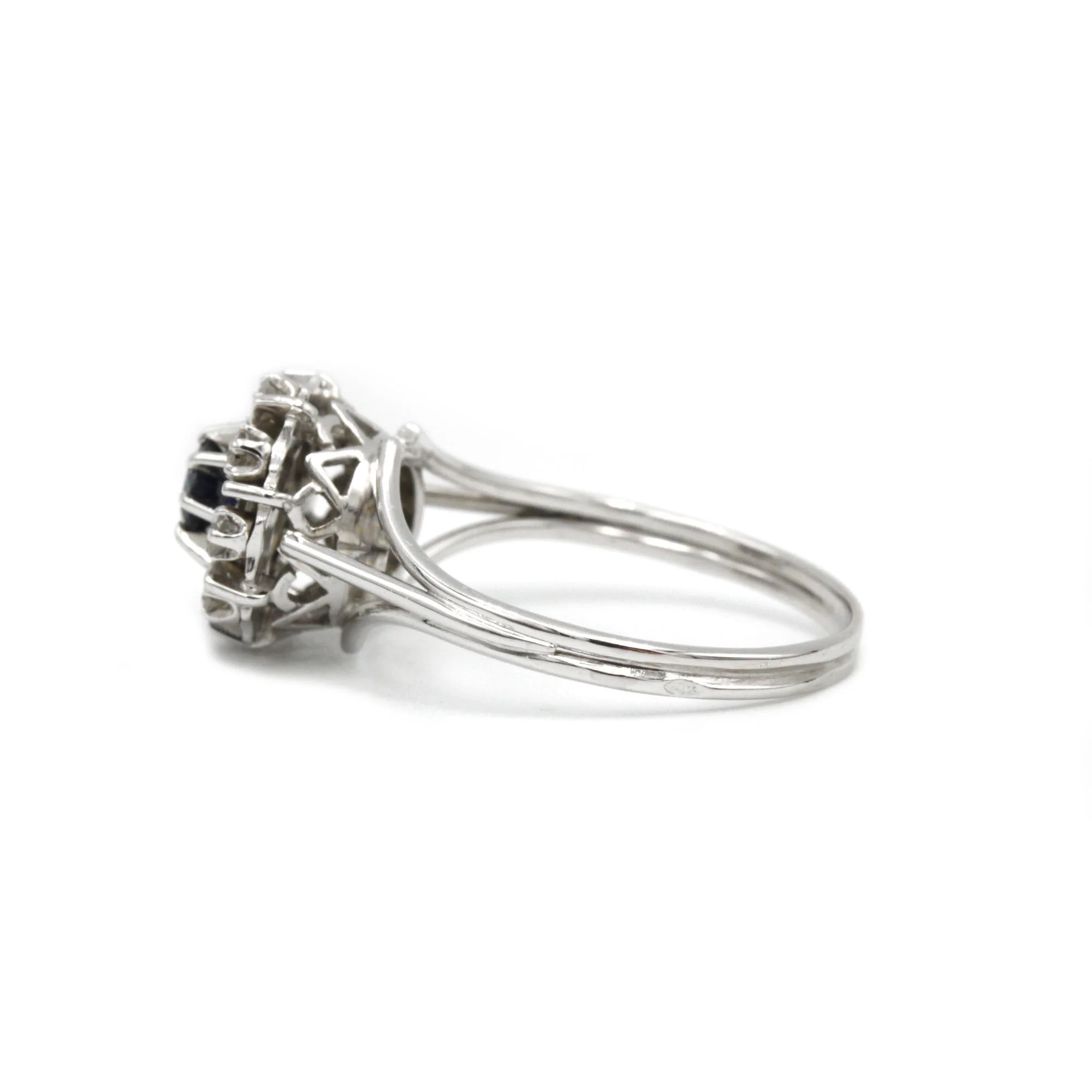 Bague - Or, Diamants & Saphir - Image 2