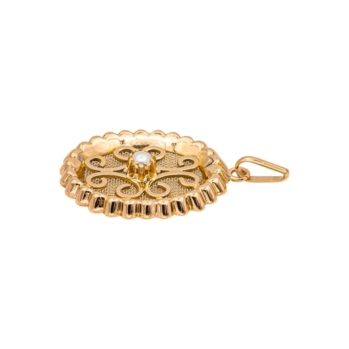 Pendentif en or jaune et perle - Image 5