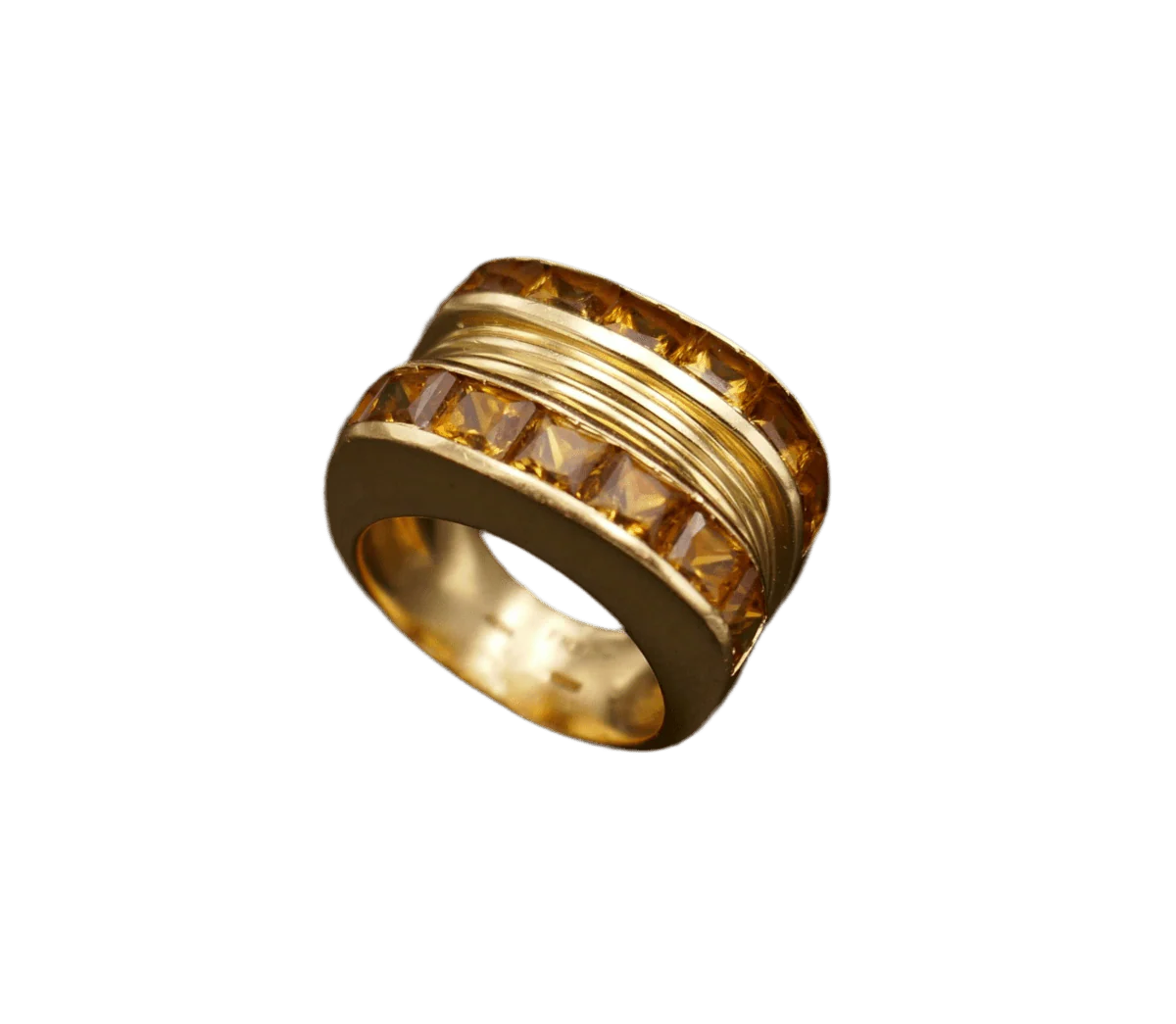 Bague FRED en or jaune et citrines - Image 5