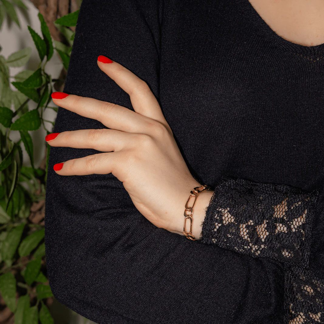Bracelet Maille en or rose - Image 2