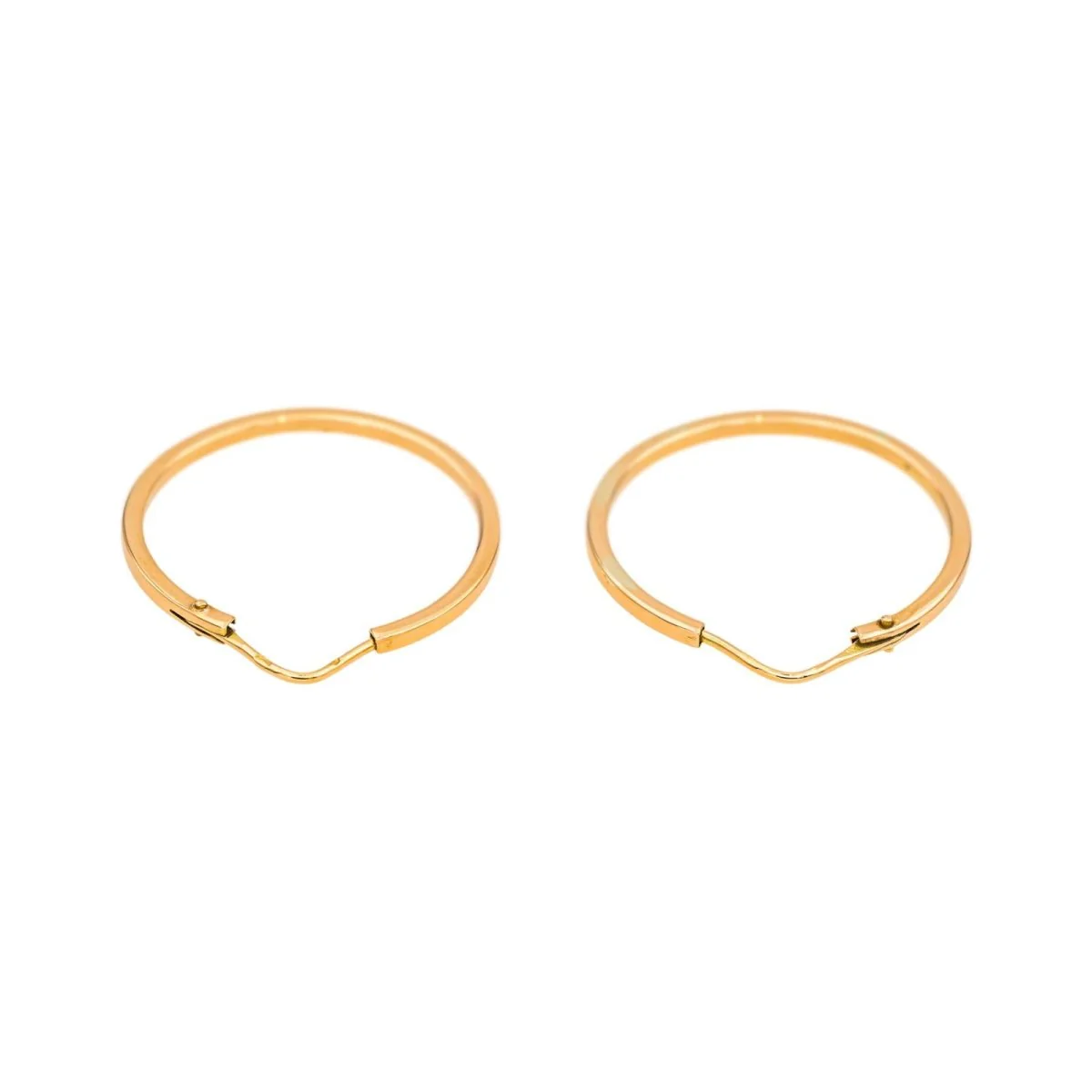 Boucles d'oreilles Créoles en or rose - Image 6