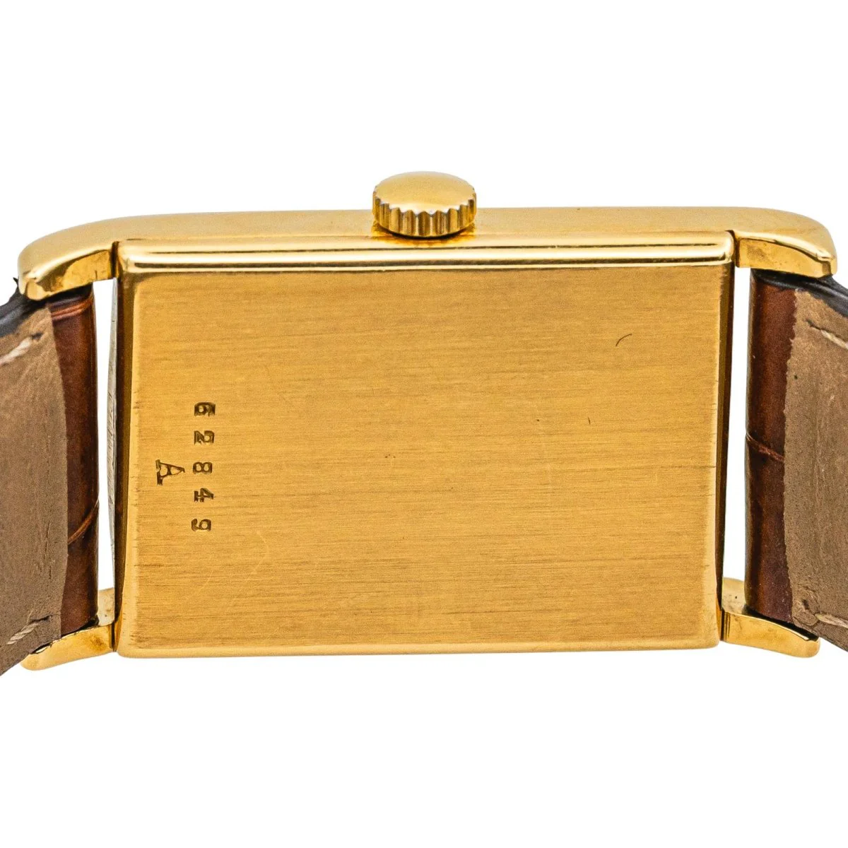 Montre JAEGER-LECOULTRE "Vintager" en or jaune, saphir et cuir - Image 6