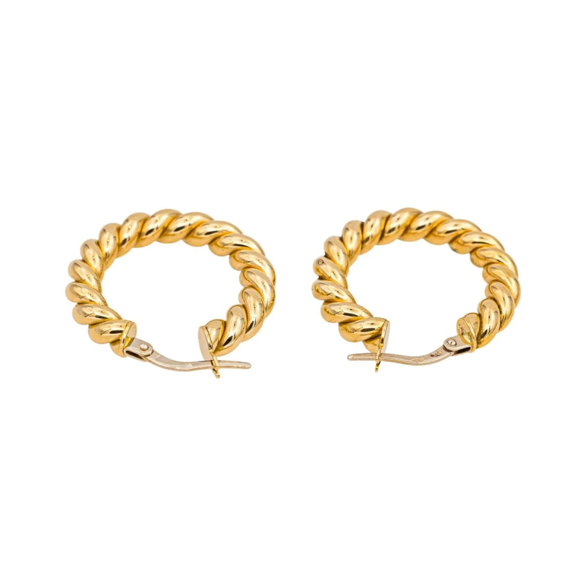 Boucles d'oreilles Créoles en or jaune - Image 6