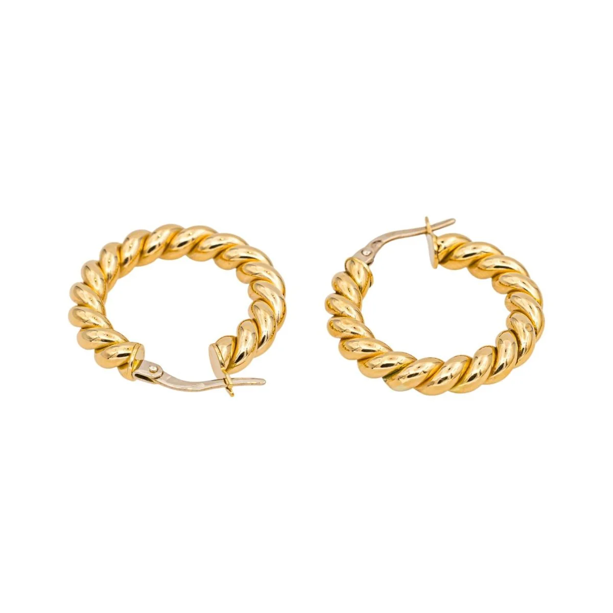 Boucles d'oreilles Créoles en or jaune - Image 7