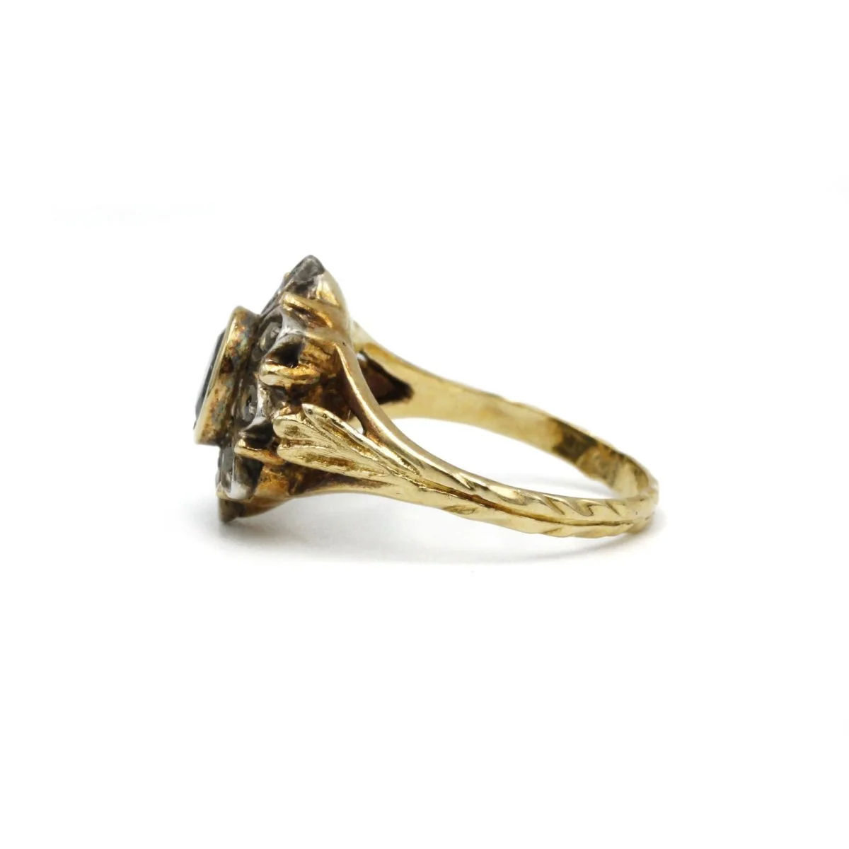 Bague - Or, Argent, Saphir & Diamants - Image 2