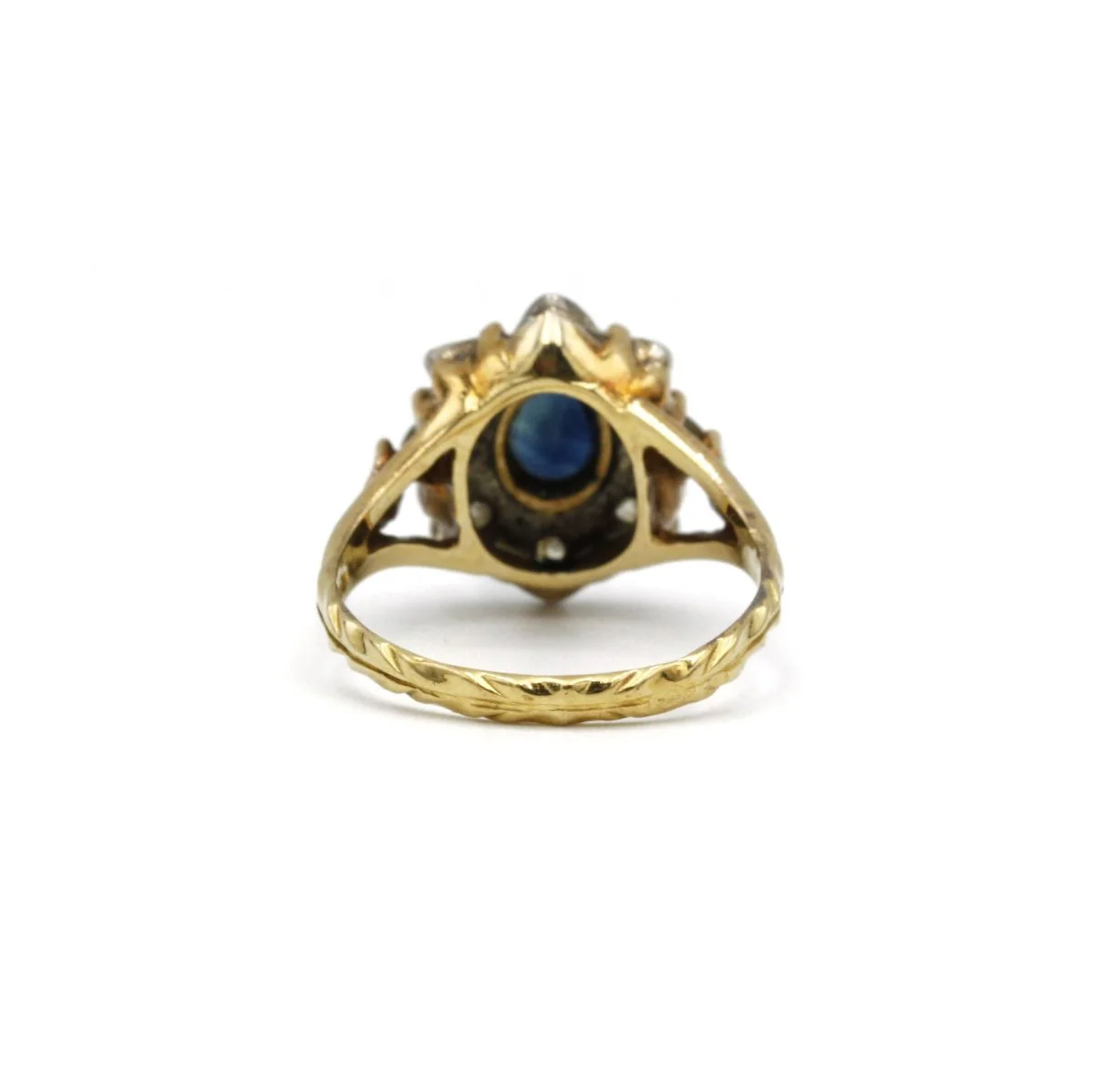 Bague - Or, Argent, Saphir & Diamants - Image 3