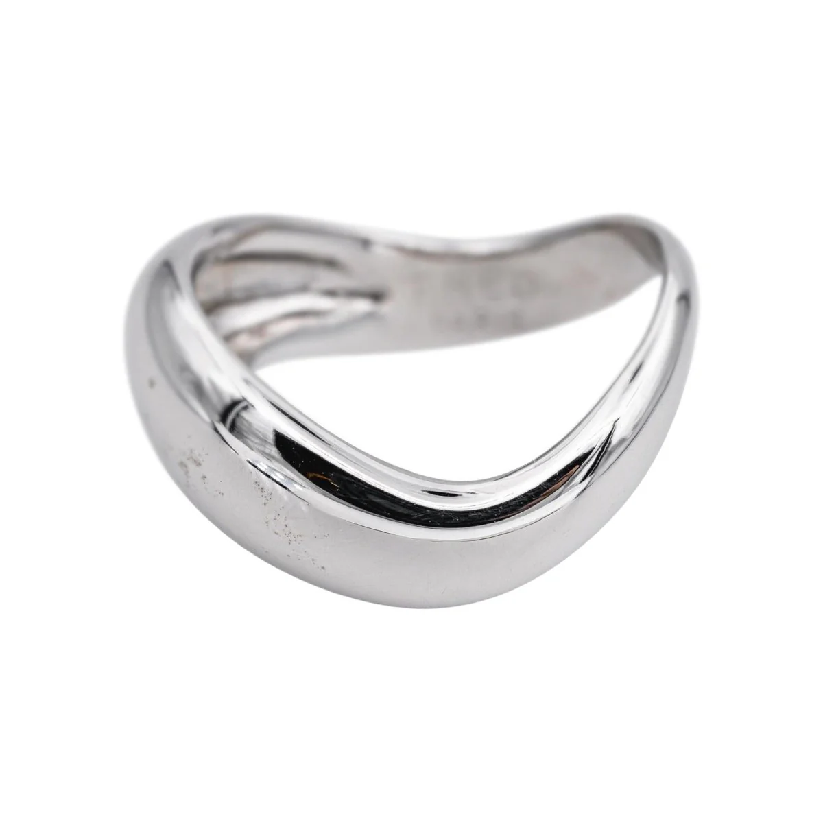 Bague Jonc FRED "Mouvementé" en or blanc