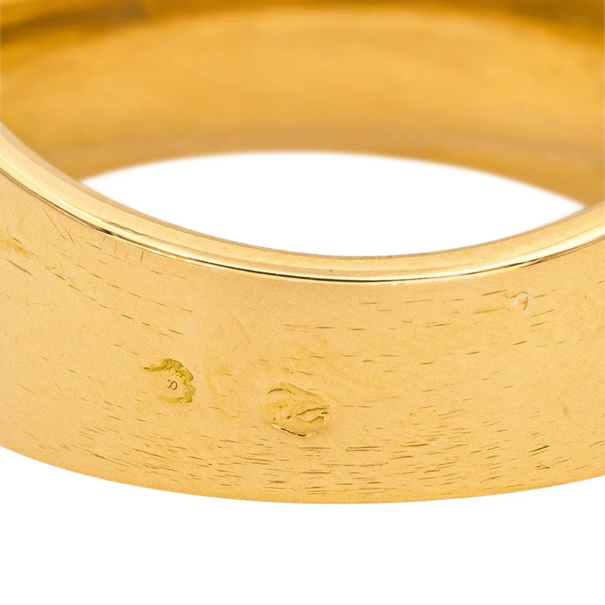 Bague Bandeau en or jaune et diamants - Image 7