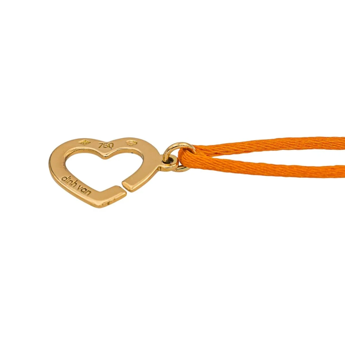 Bracelet Souple DINH VAN "Double Cœur R13" en or jaune - Image 3