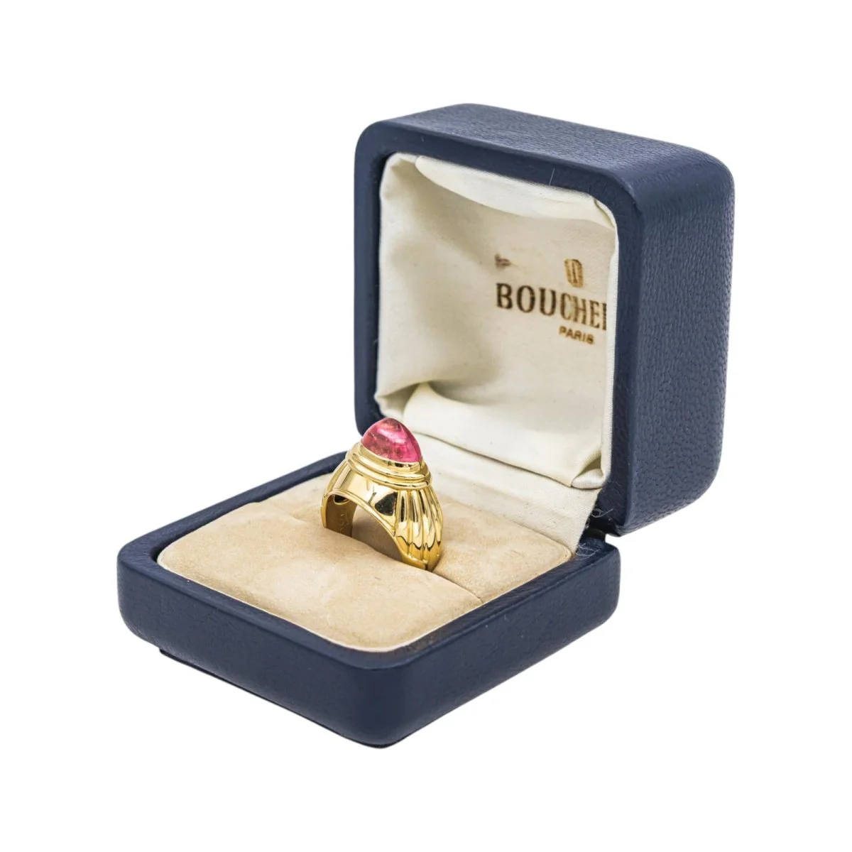Bague Dôme BOUCHERON "Jaïpur" en or jaune et tourmaline - Image 10