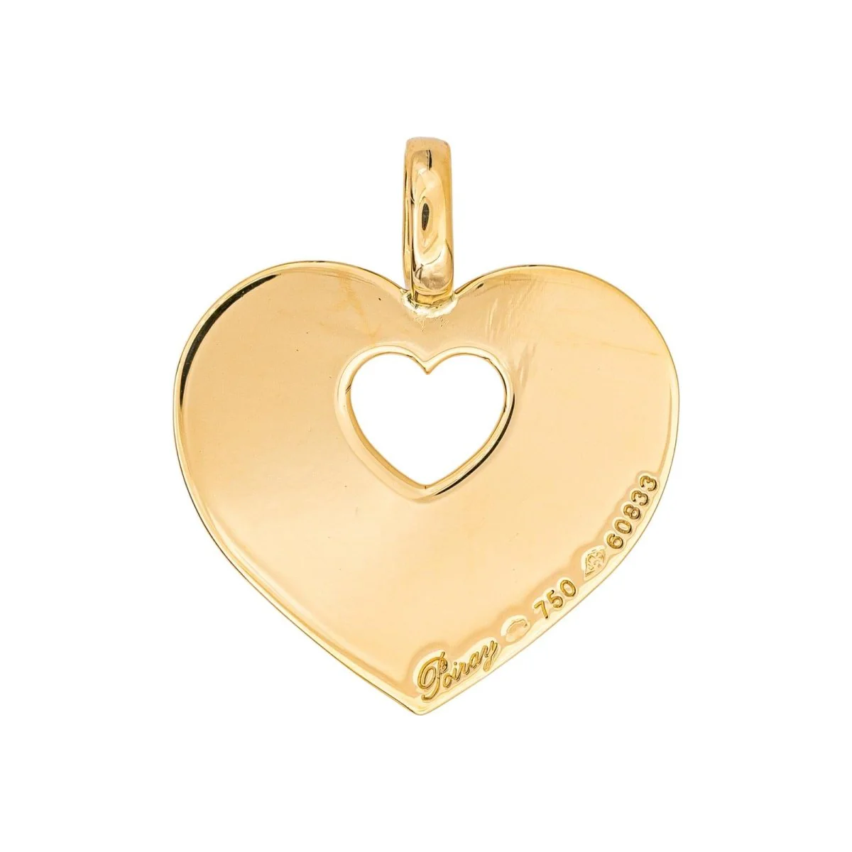 Pendentif POIRAY "Cœur" en or jaune - Image 2