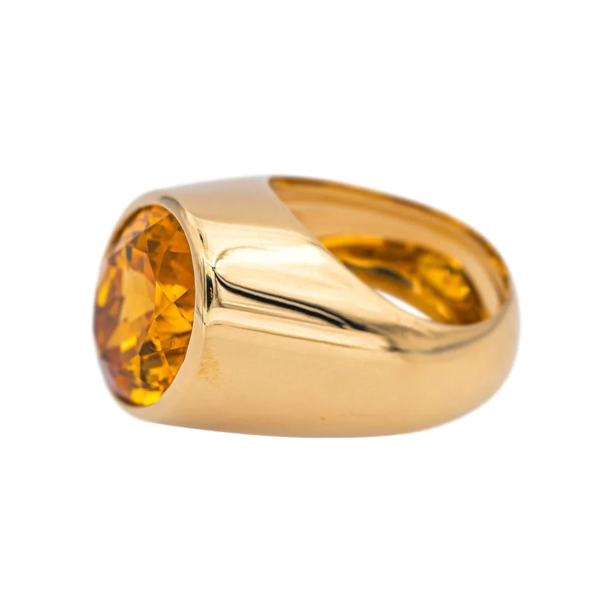Bague Cocktail DINH VAN "Asymétrique" en or jaune et citrine - Image 4