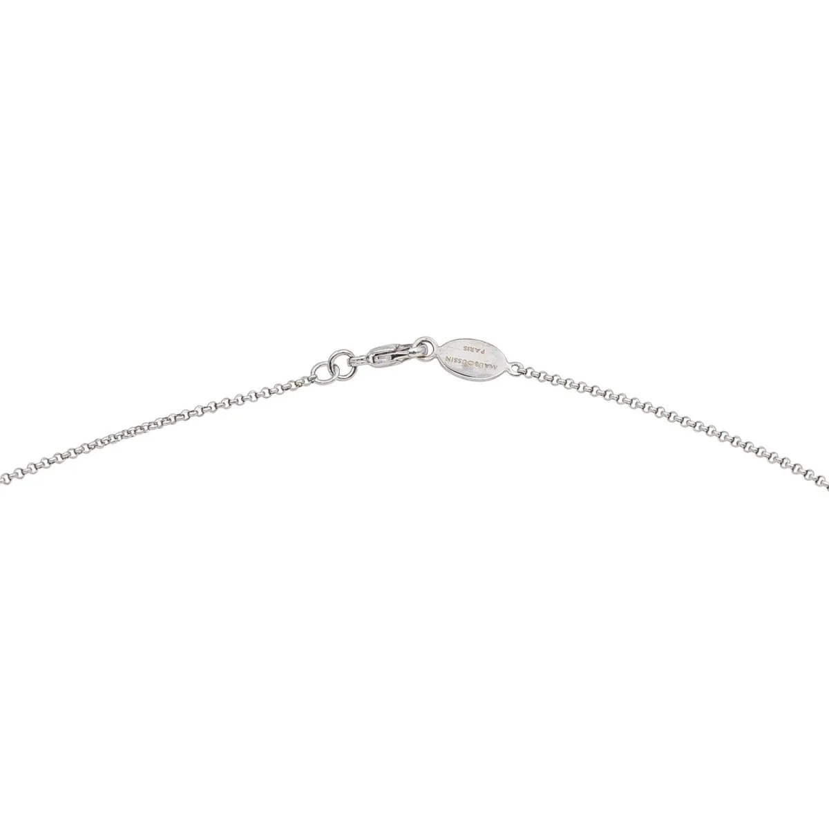 Collier Pendentif MAUBOUSSIN "Chance of Love" en or blanc et diamants - Image 6