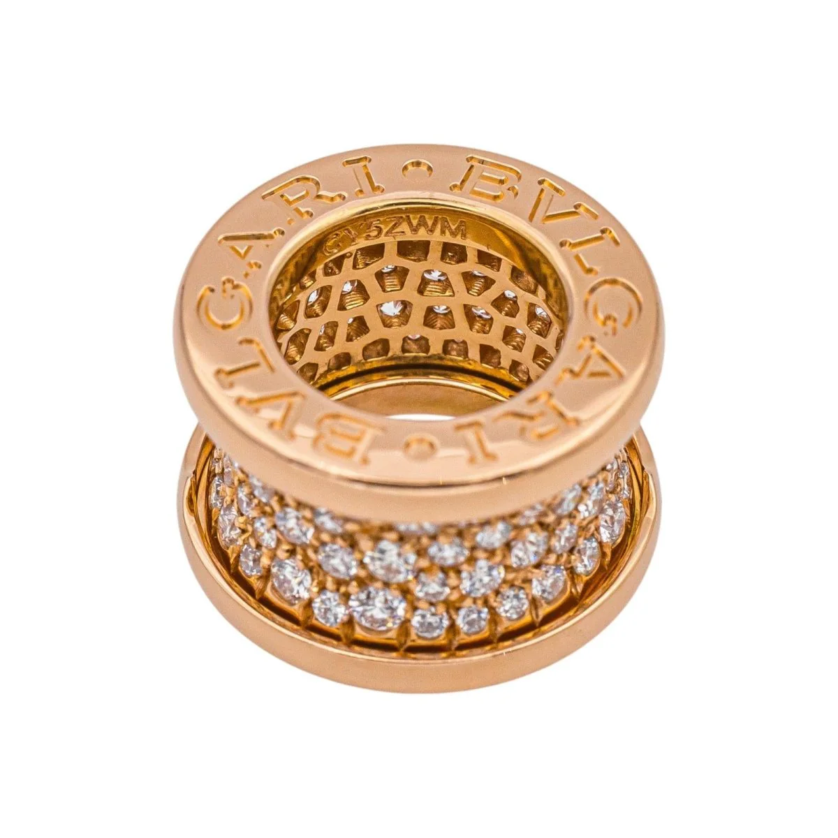 Pendentif BULGARI "B.Zero1" en or rose et diamant - Image 2