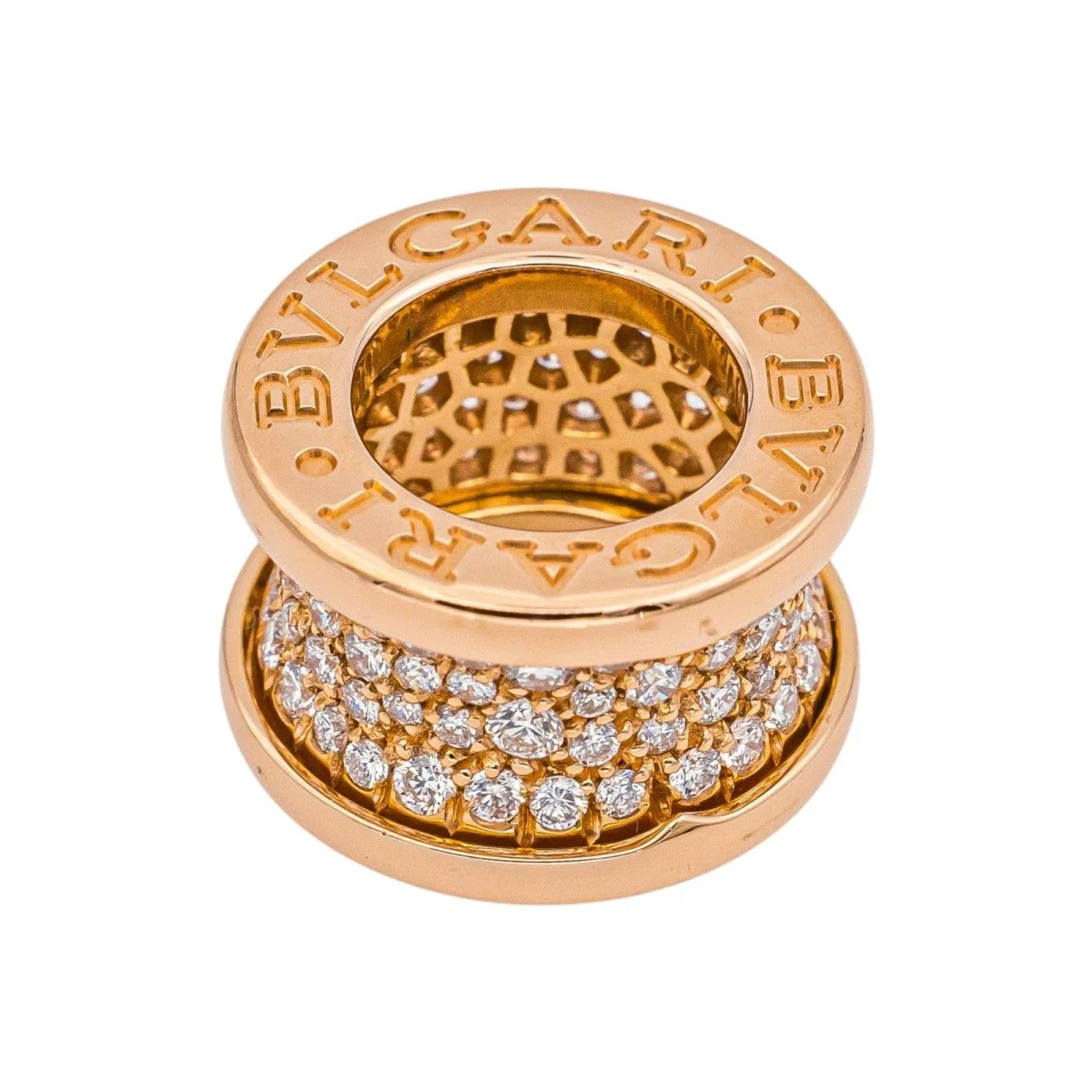 Pendentif BULGARI "B.Zero1" en or rose et diamant - Image 3