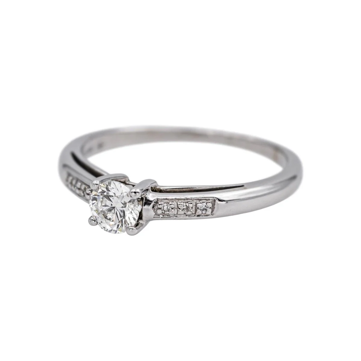 Bague Solitaire MAUBOUSSIN "Tu es le sel de ma vie" en or blanc et diamants - Image 3