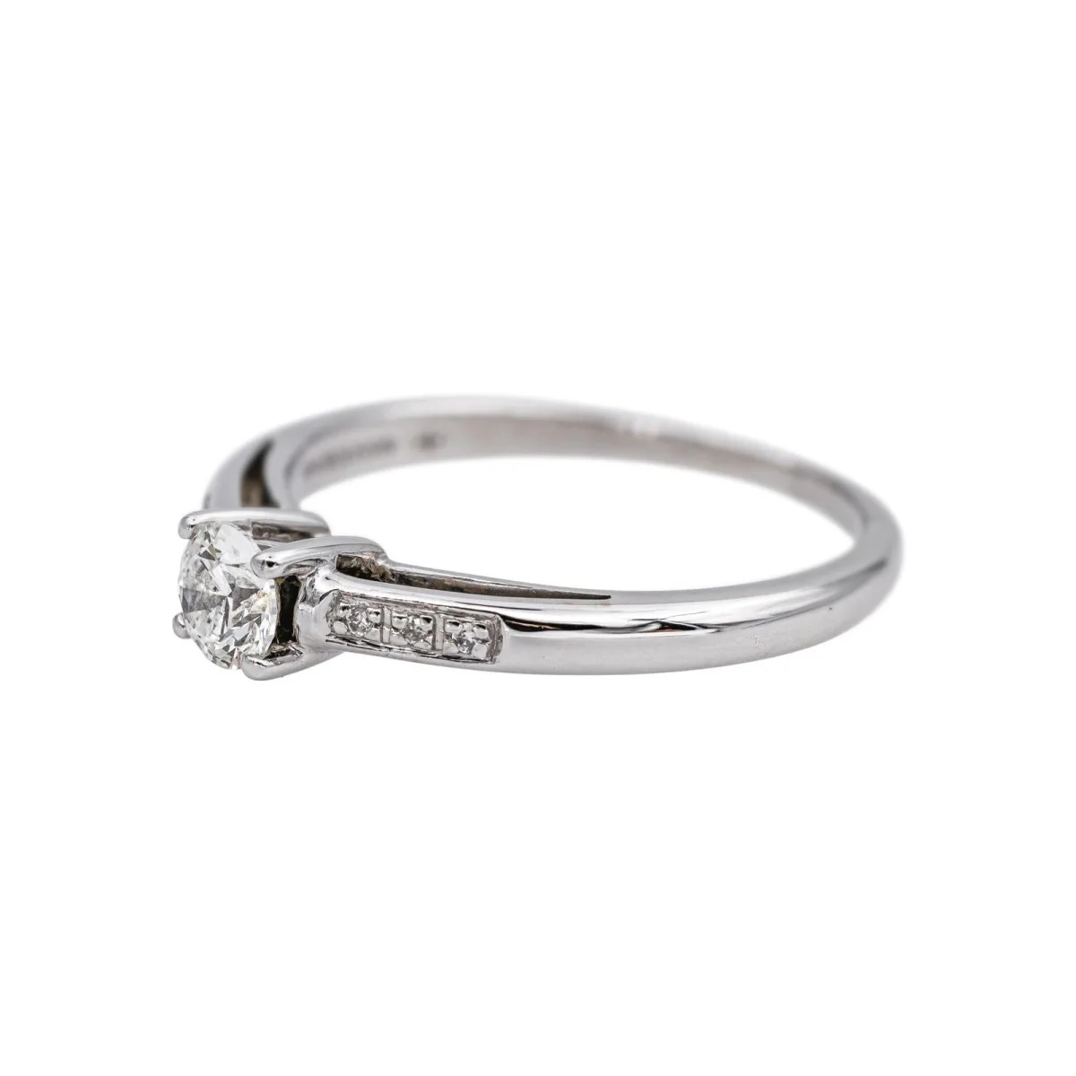 Bague Solitaire MAUBOUSSIN "Tu es le sel de ma vie" en or blanc et diamants - Image 4