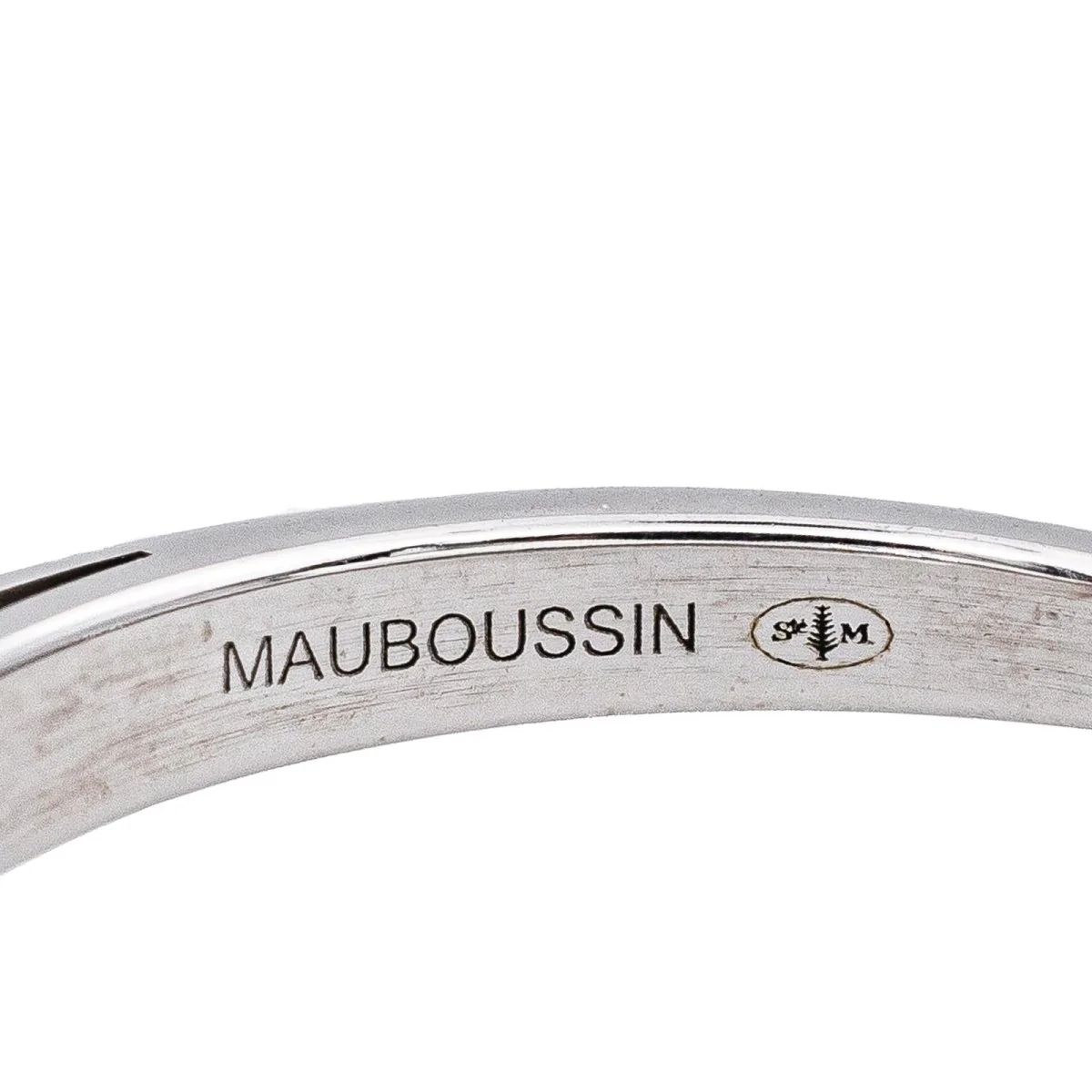 Bague Solitaire MAUBOUSSIN "Tu es le sel de ma vie" en or blanc et diamants - Image 7