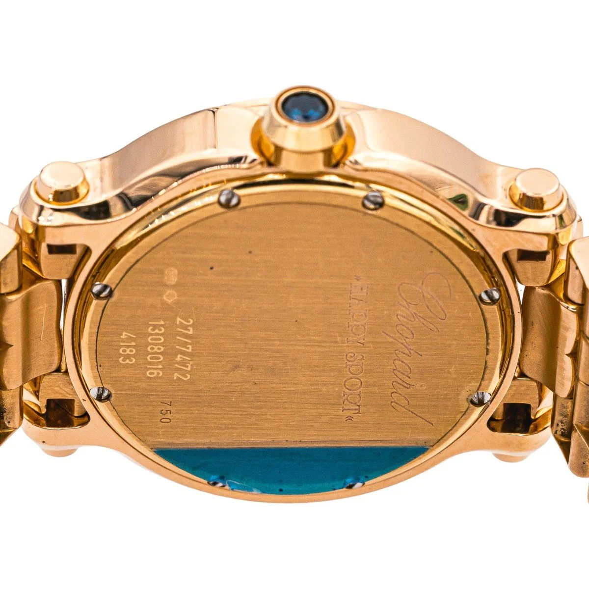 Montre CHOPARD "Happy Sport" en or rose, quartz et diamants - Image 6