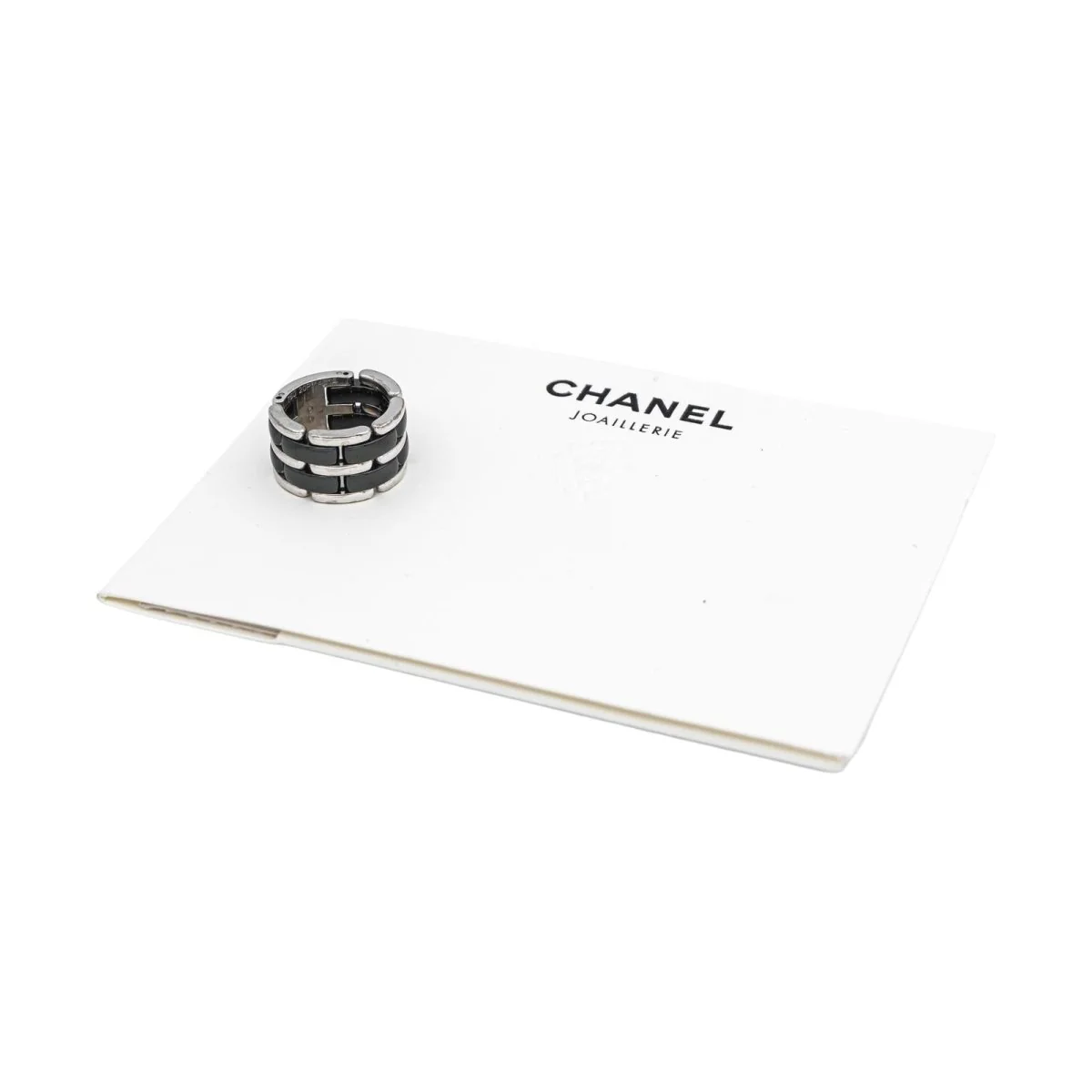 Bague Bandeau CHANEL "Ultra" en or blanc et céramique - Image 7