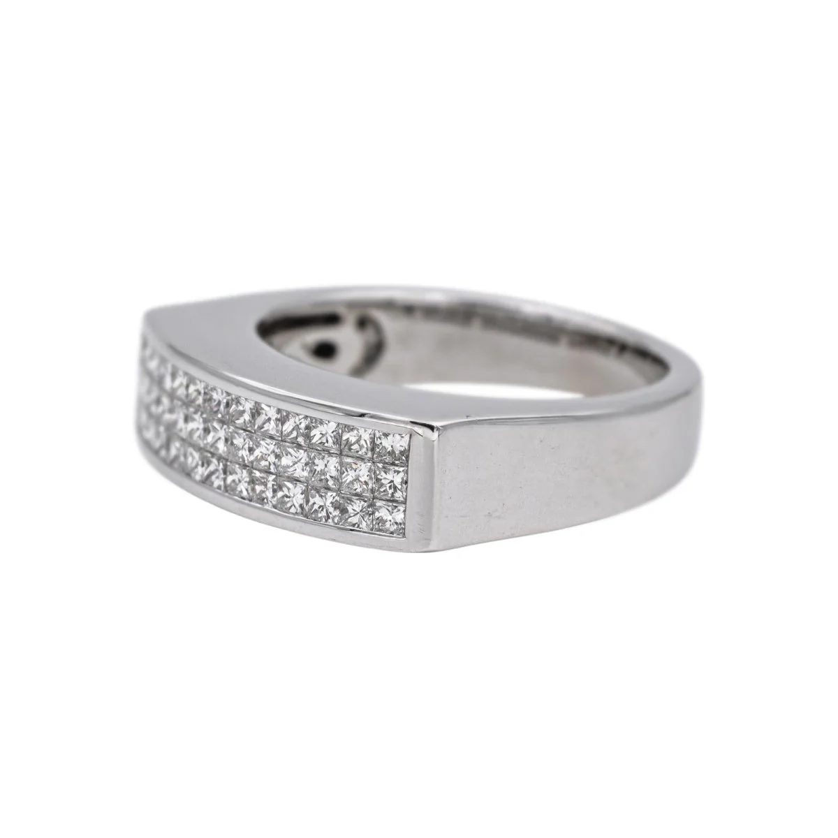 Bague en or blanc et diamants - Image 4