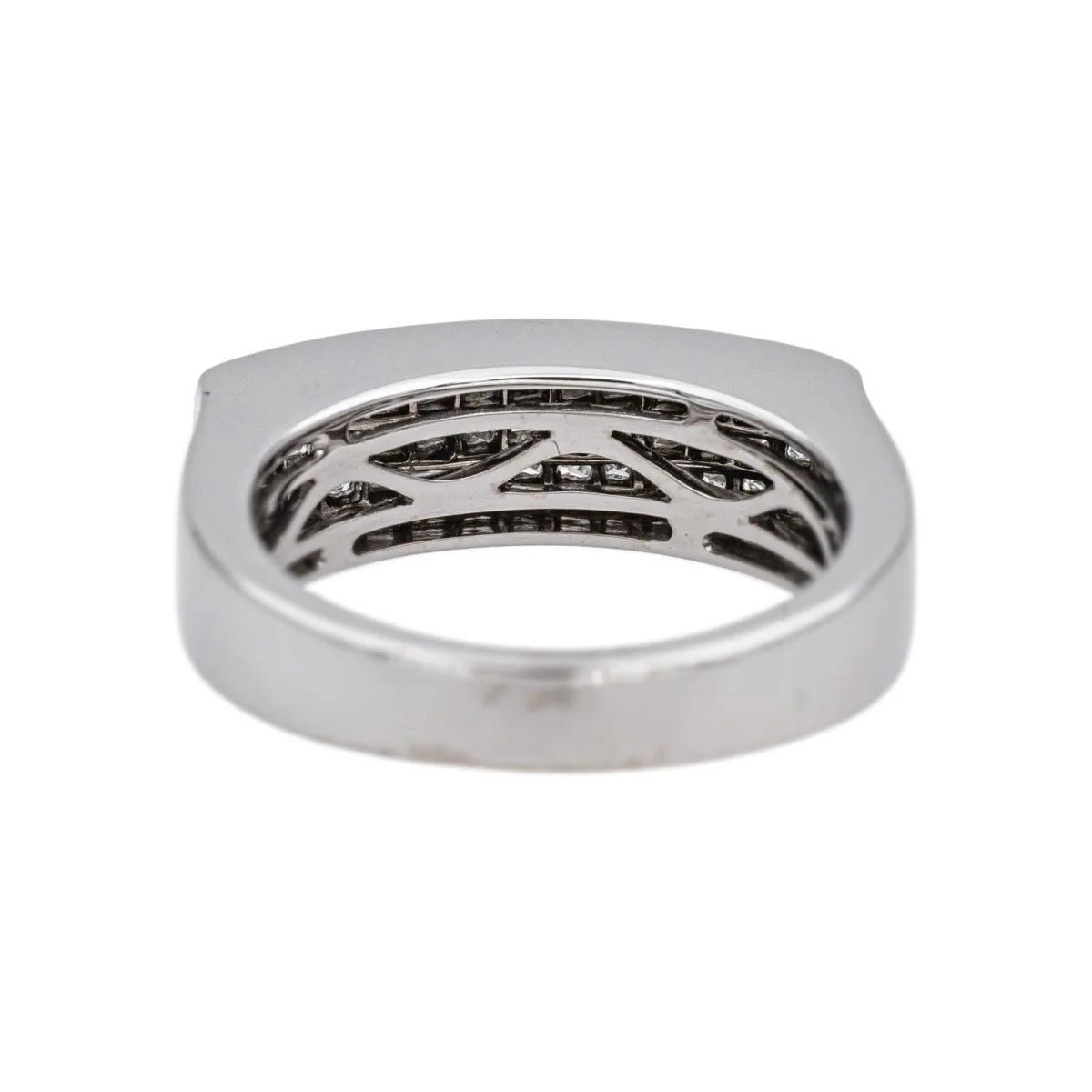 Bague en or blanc et diamants - Image 5