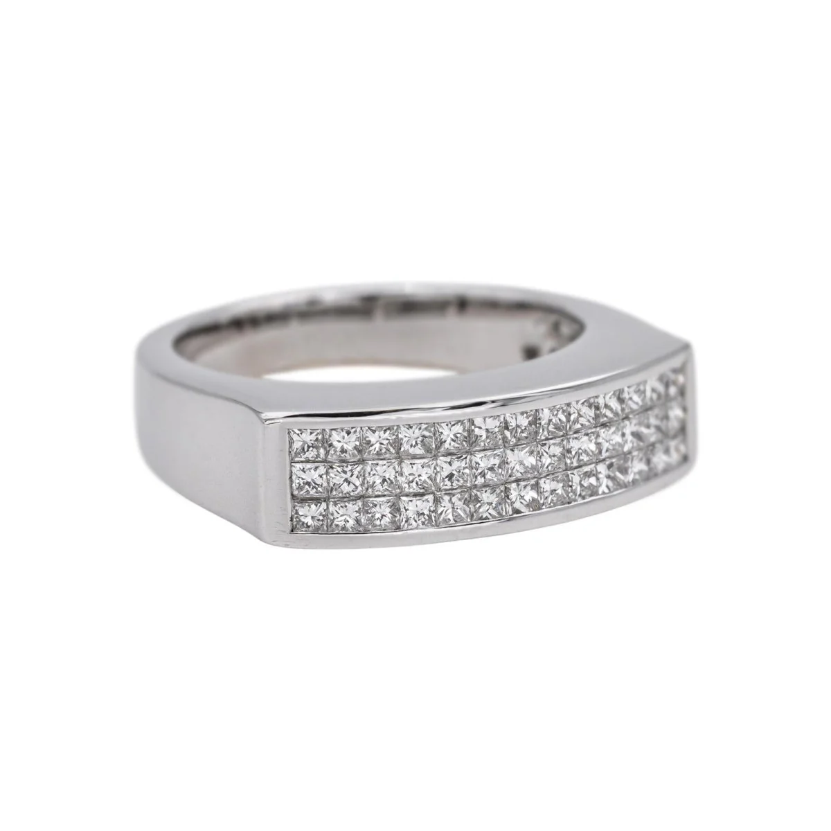 Bague en or blanc et diamants - Image 6