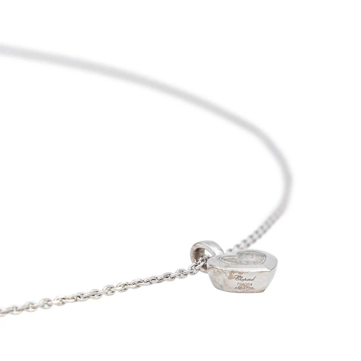 Collier Pendentif CHOPARD "Happy Heart" en or blanc et diamant - Image 5