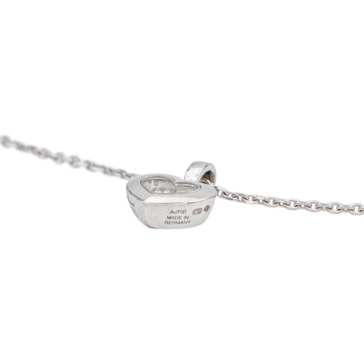 Collier Pendentif CHOPARD "Happy Heart" en or blanc et diamant - Image 8