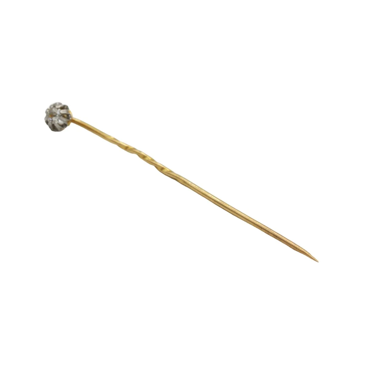 Épingle en or jaune et diamant