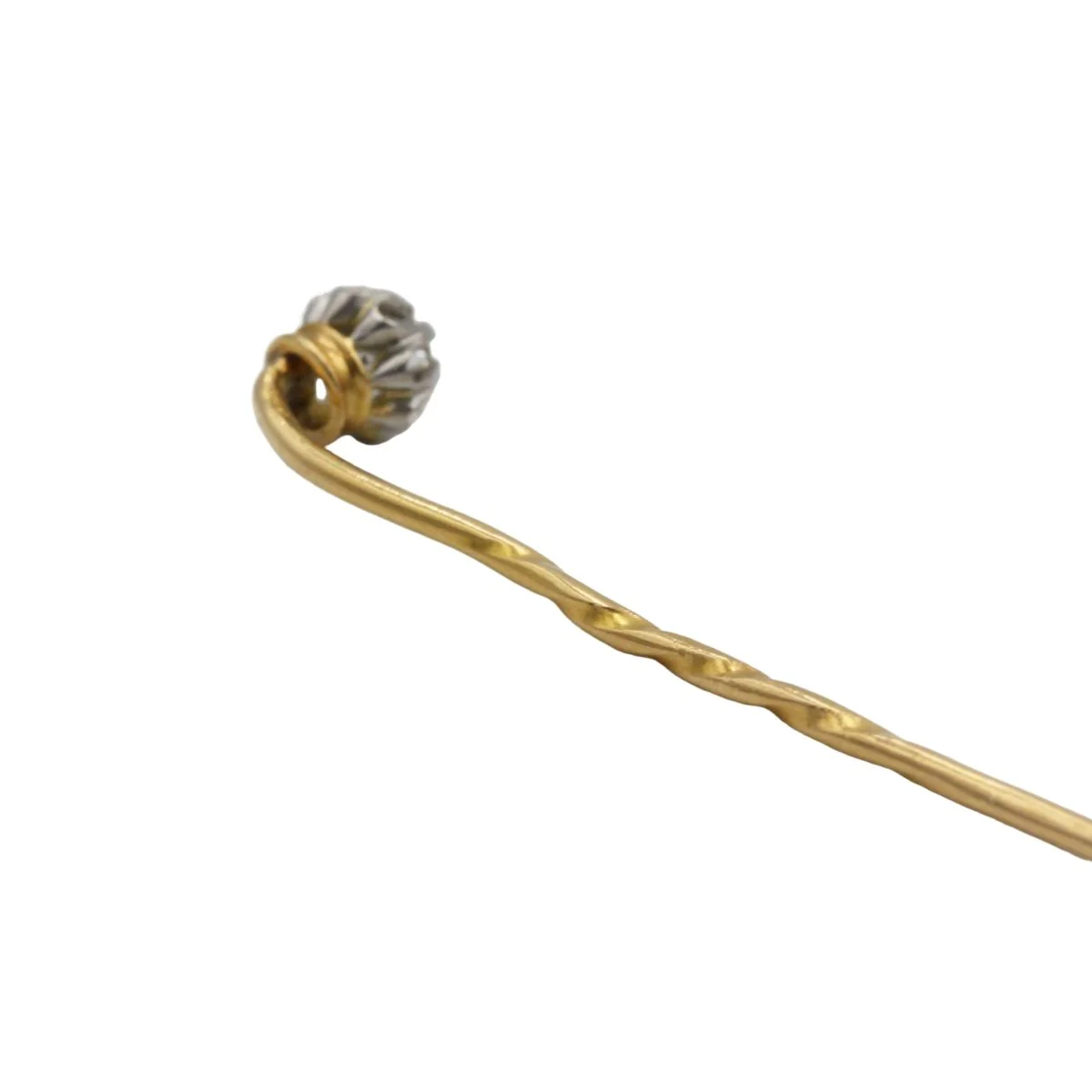 Épingle en or jaune et diamant - Image 4