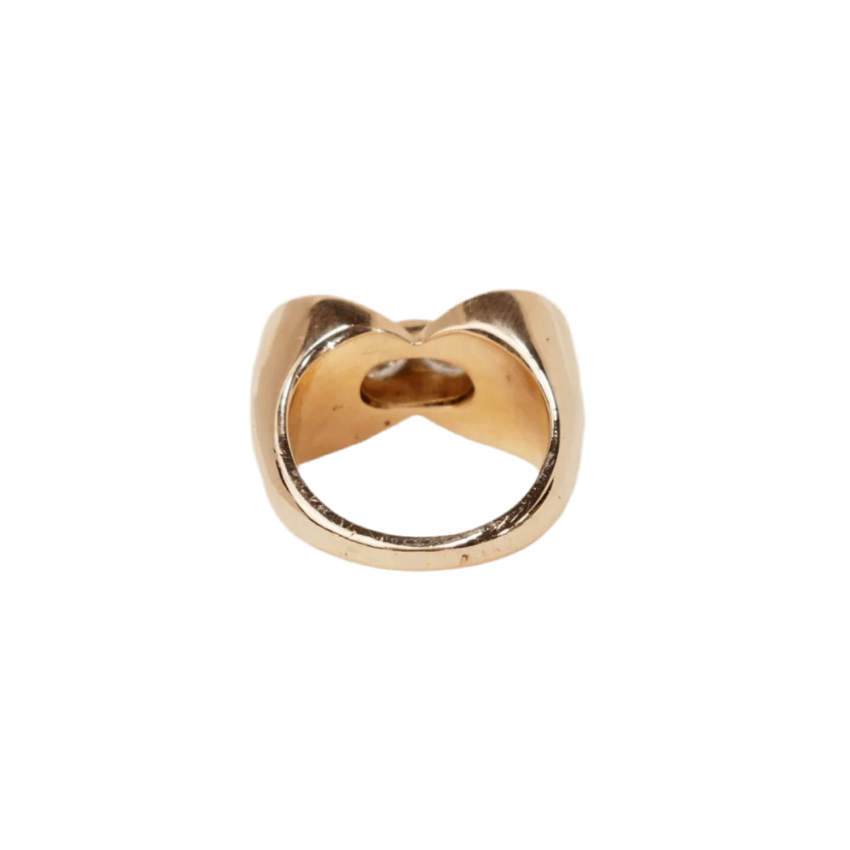 Bague en or rose et diamants - Image 3