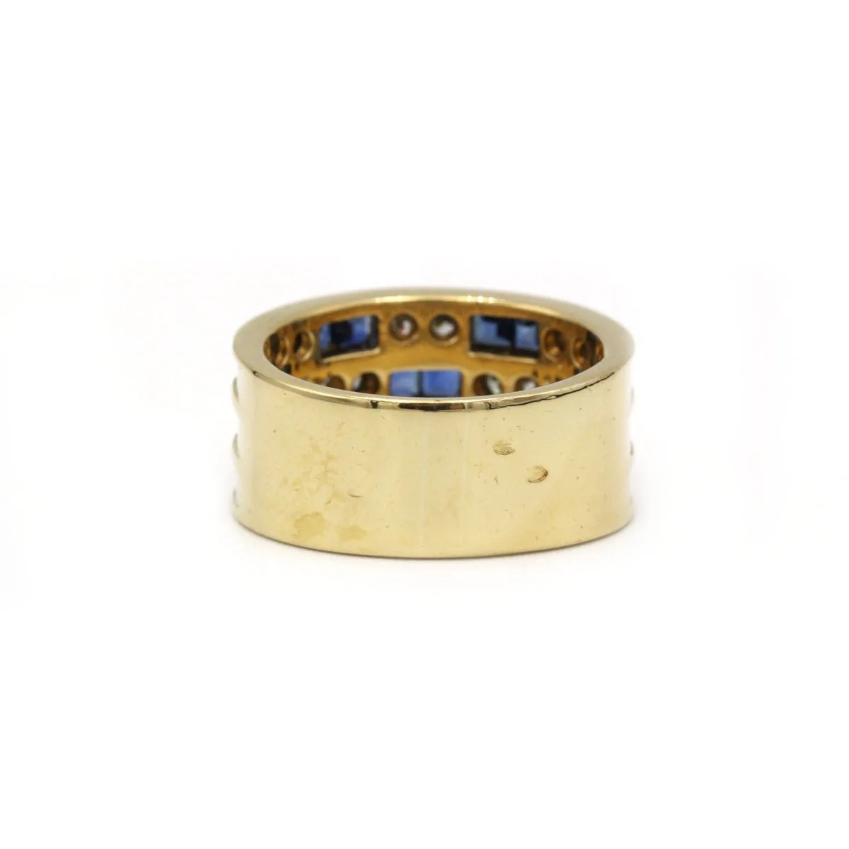 Bague - Or, Diamants & Saphirs - Image 3