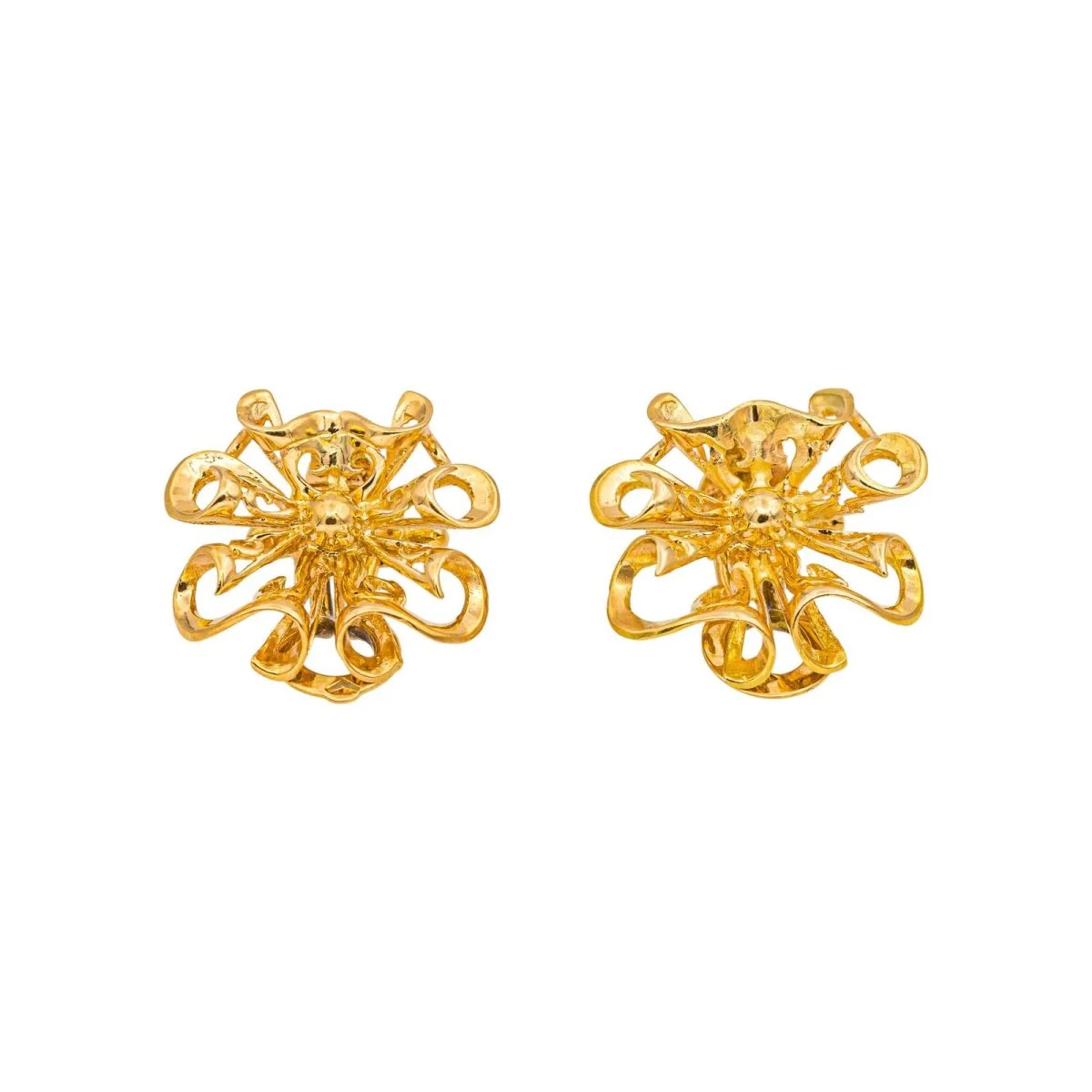 Boucles d'oreilles Clips en or jaune - Image 5