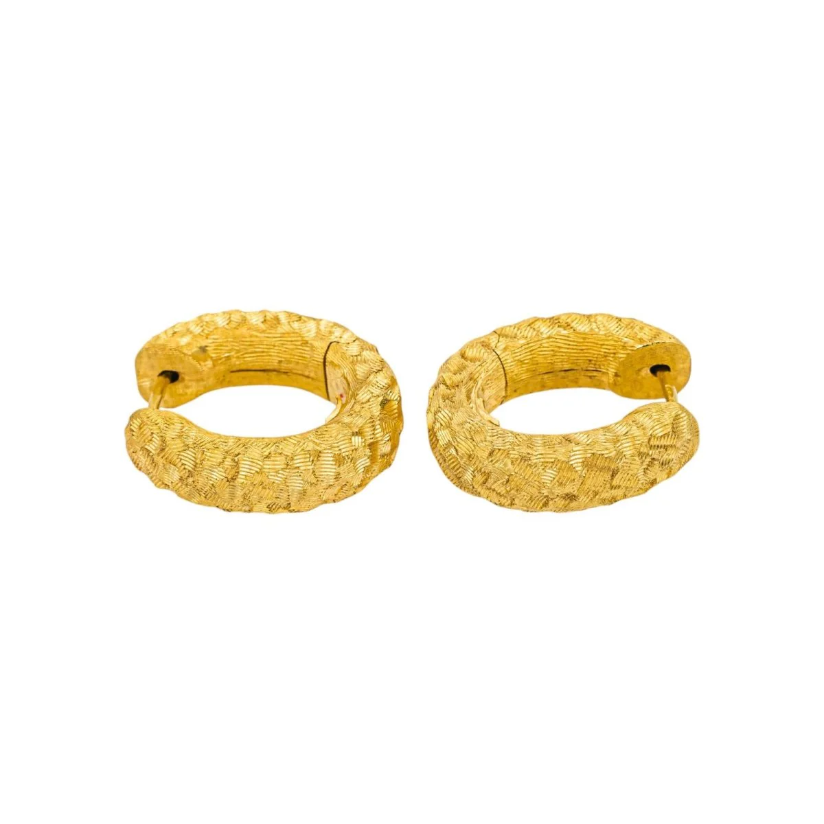 Boucles d'oreilles Créoles en or jaune - Image 3