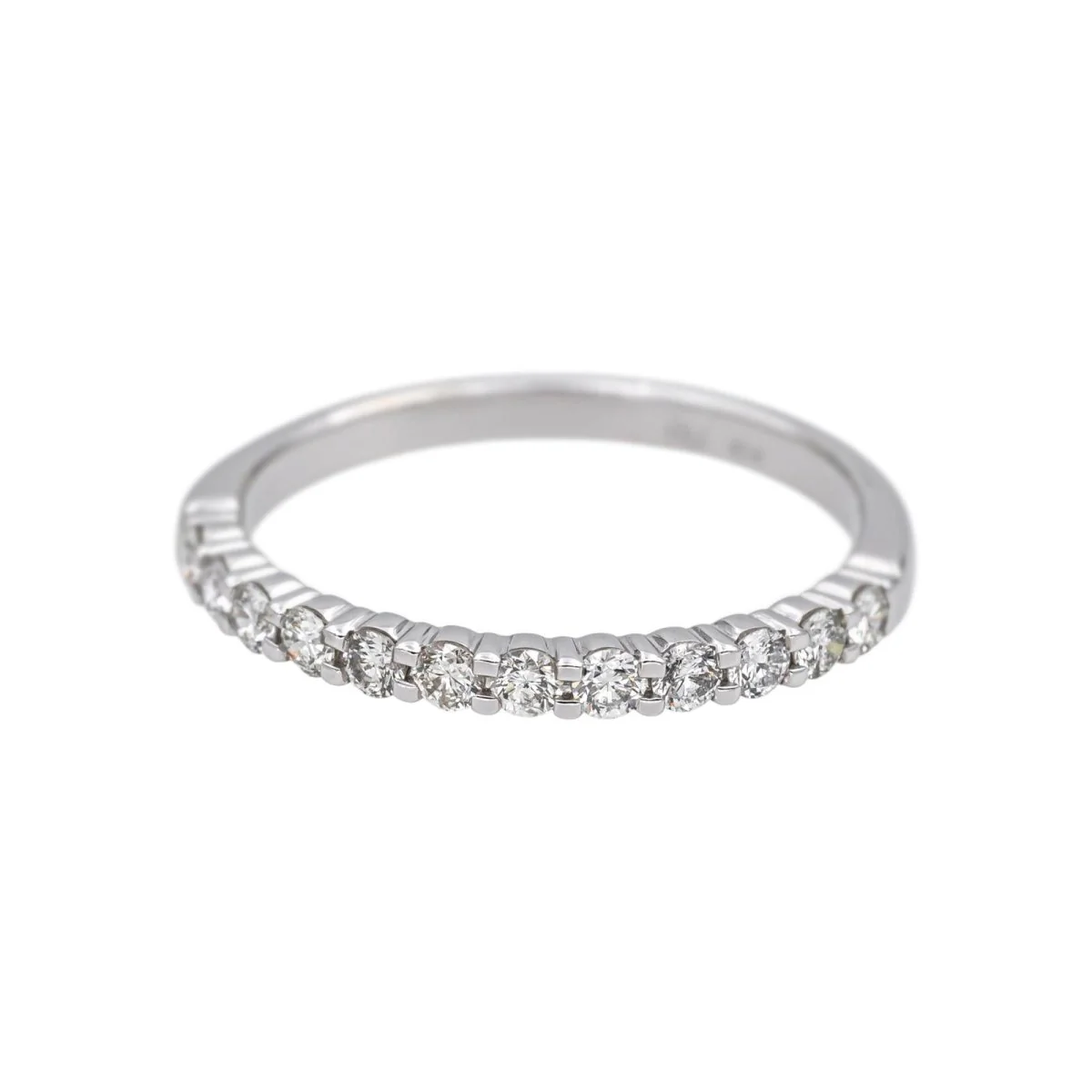 Bague Alliance en or blanc et diamants - Image 3