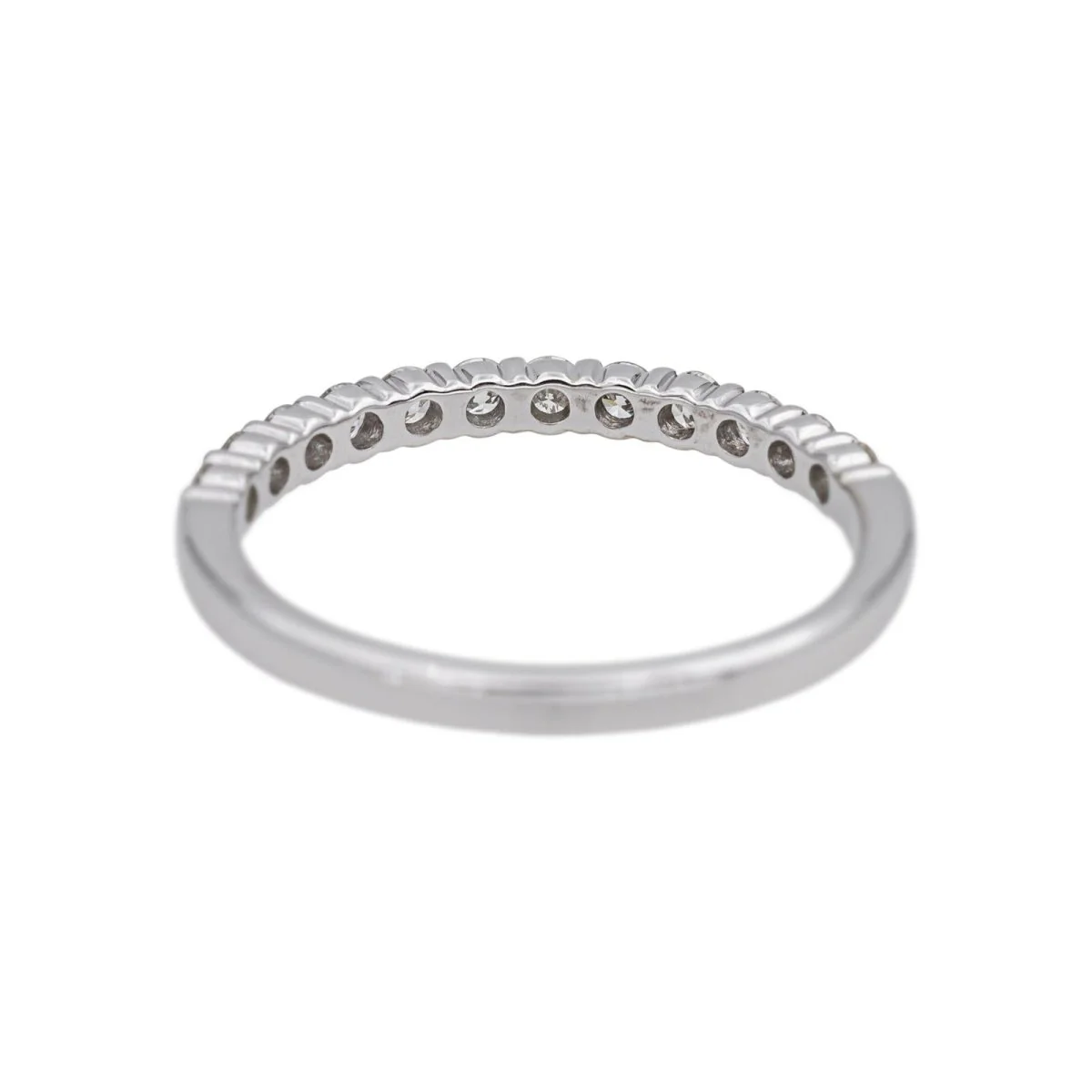 Bague Alliance en or blanc et diamants - Image 5
