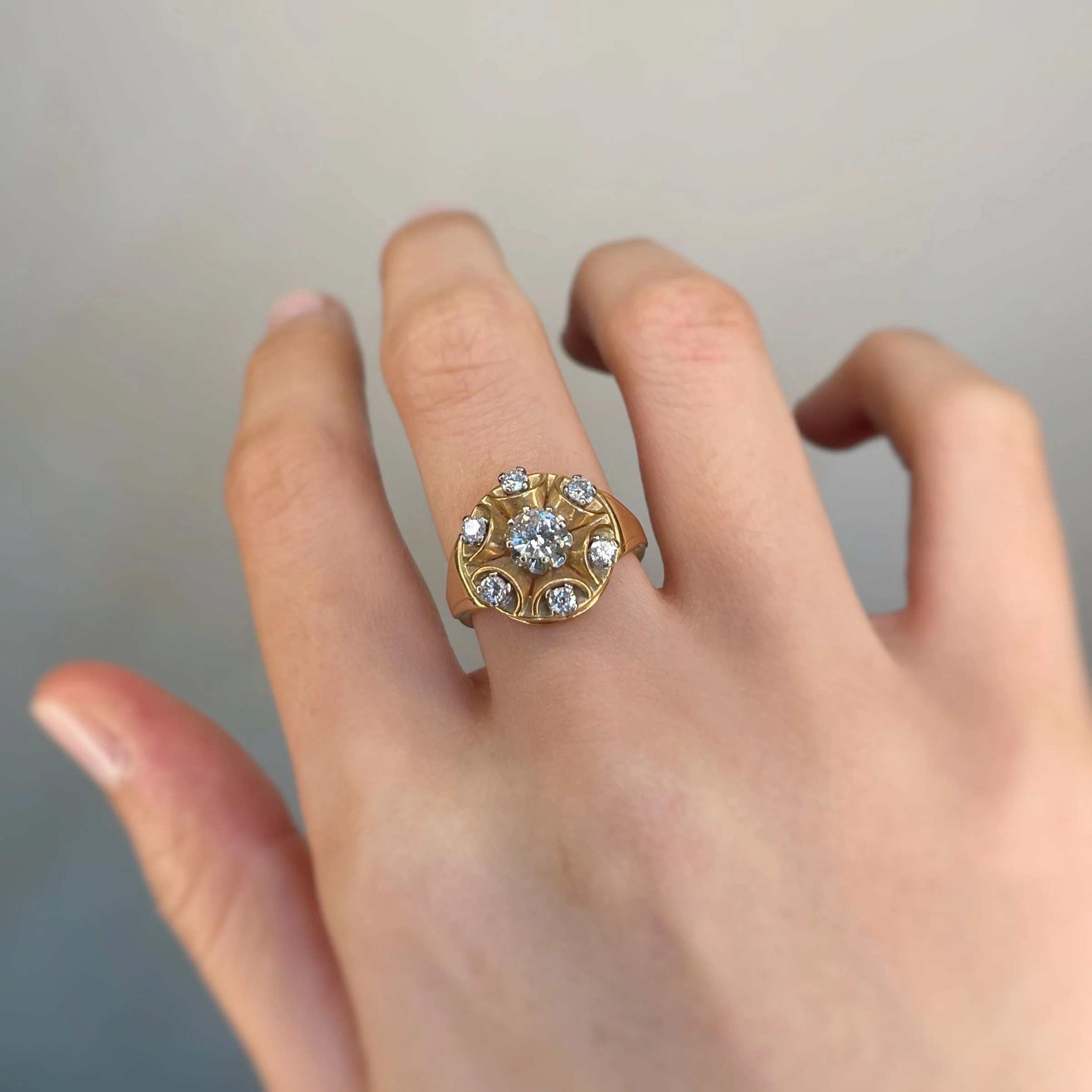 Bague - Or Et Diamants - Image 4