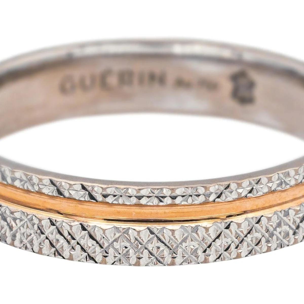 Bague Alliance GUÉRIN en or blanc et or rose - Image 6