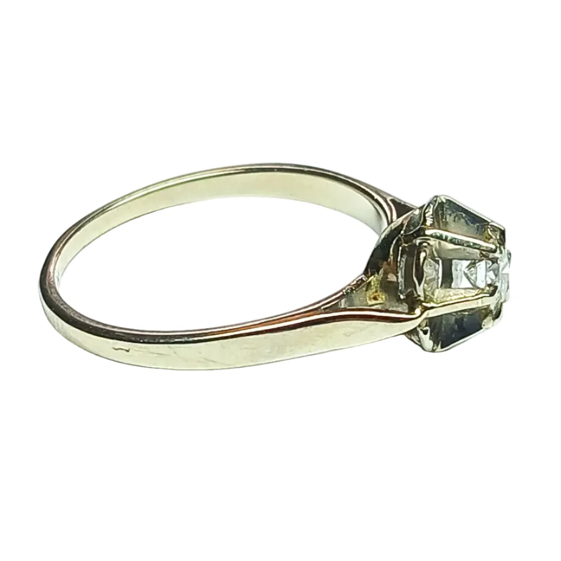 Bague Solitaire en or blanc et diamant - Image 4