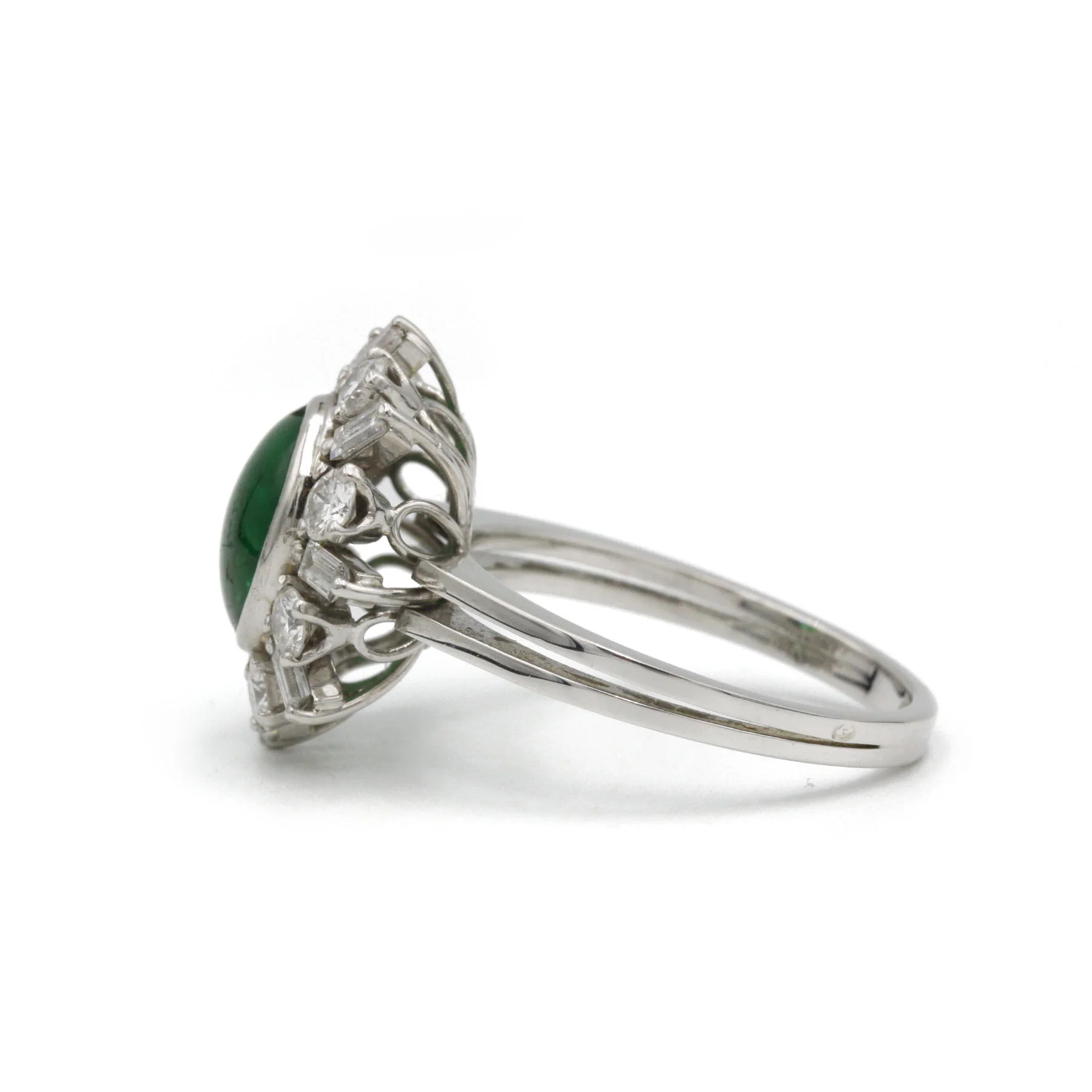 Bague - Or, Emeraude Et Diamants - Image 3