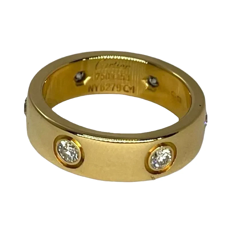 Bague CARTIER "Love grand modèle" en or jaune et diamants